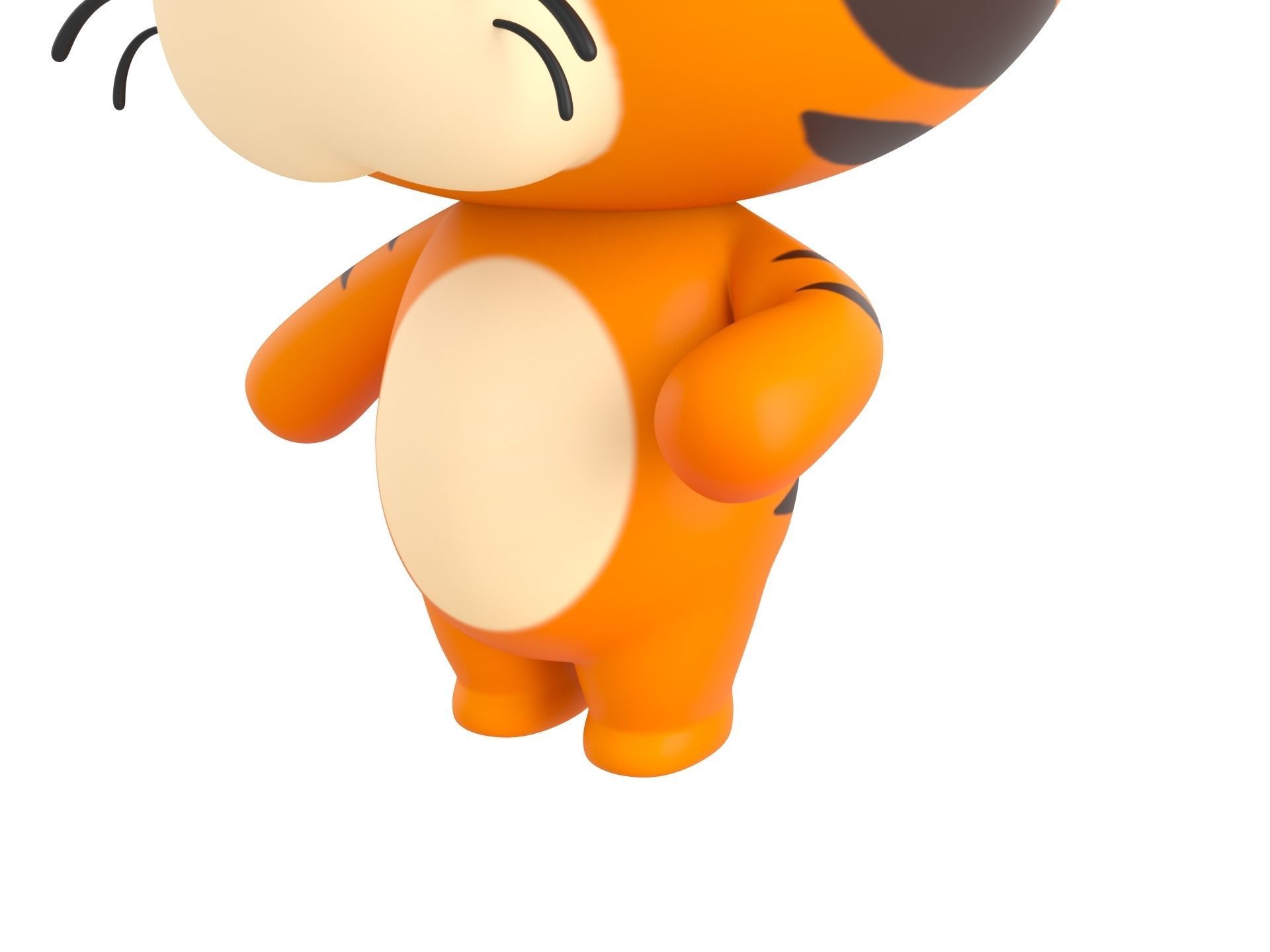 Character128 Rigged Tiger 3D model_8