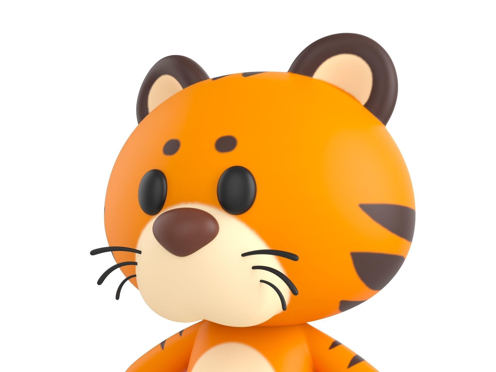 Character128 Rigged Tiger 3D model_6