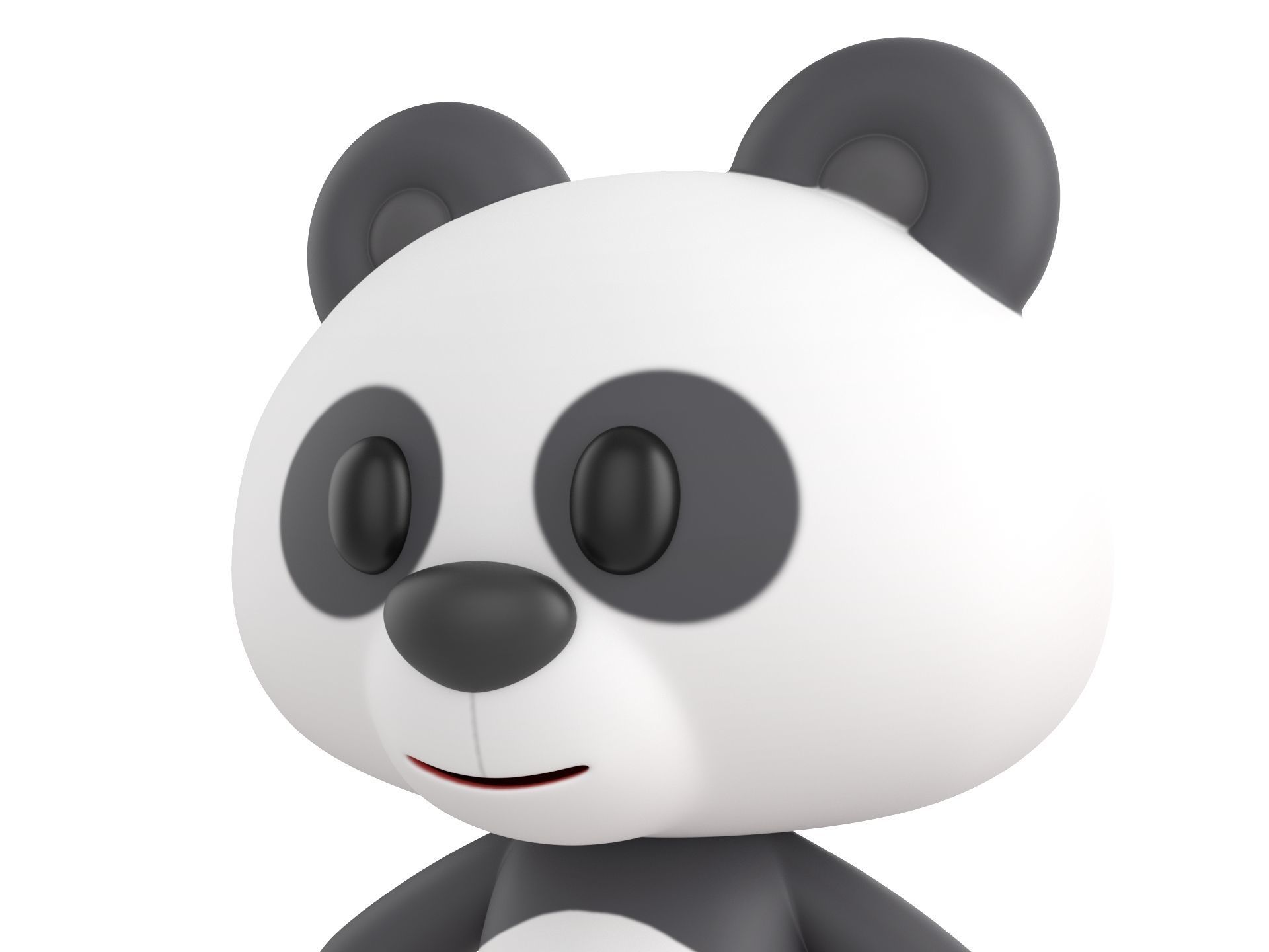 Character129 Rigged Panda 3D model_6