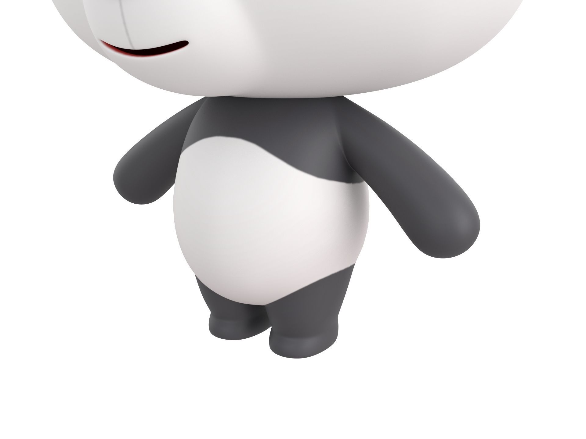 Character129 Rigged Panda 3D model_7