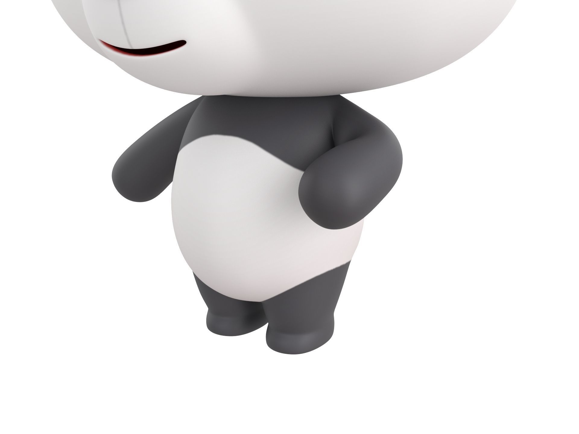 Character129 Rigged Panda 3D model_8