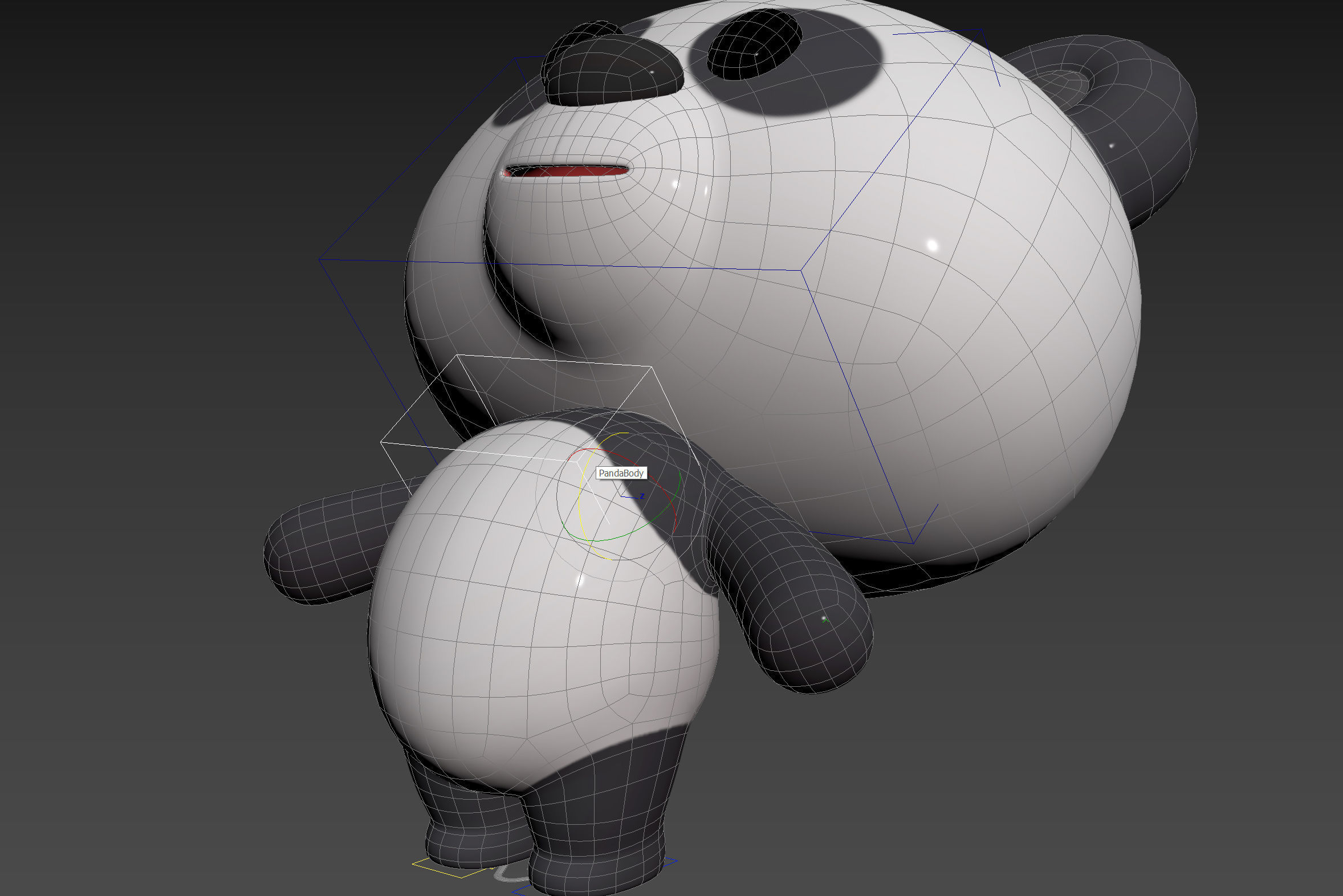 Character129 Rigged Panda 3D model_19