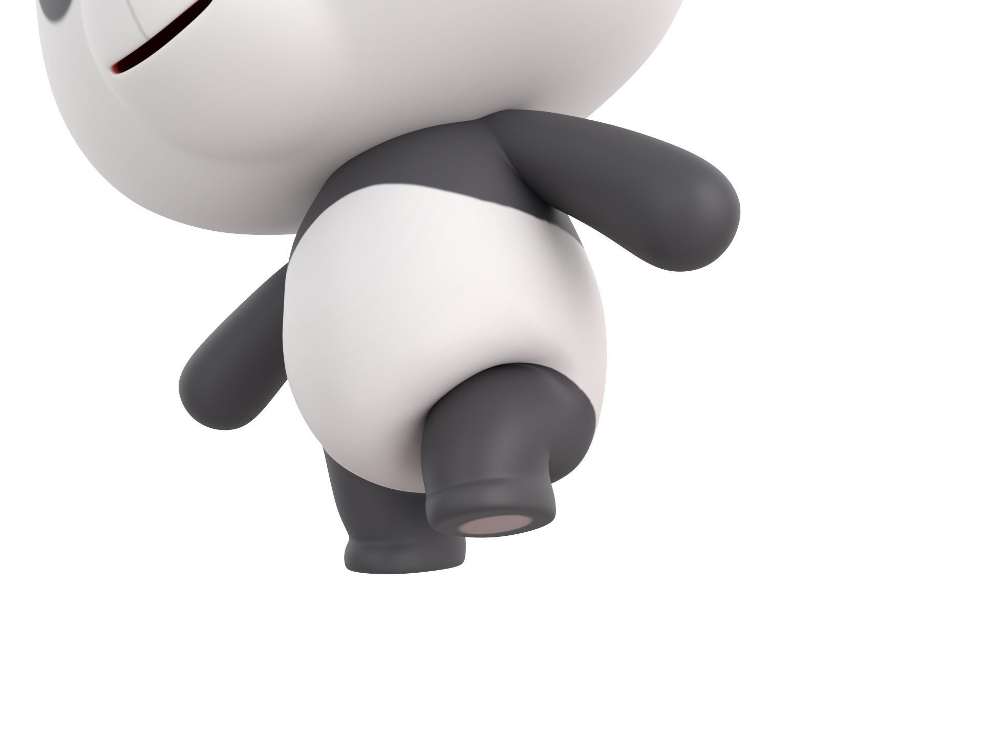 Character129 Rigged Panda 3D model_9