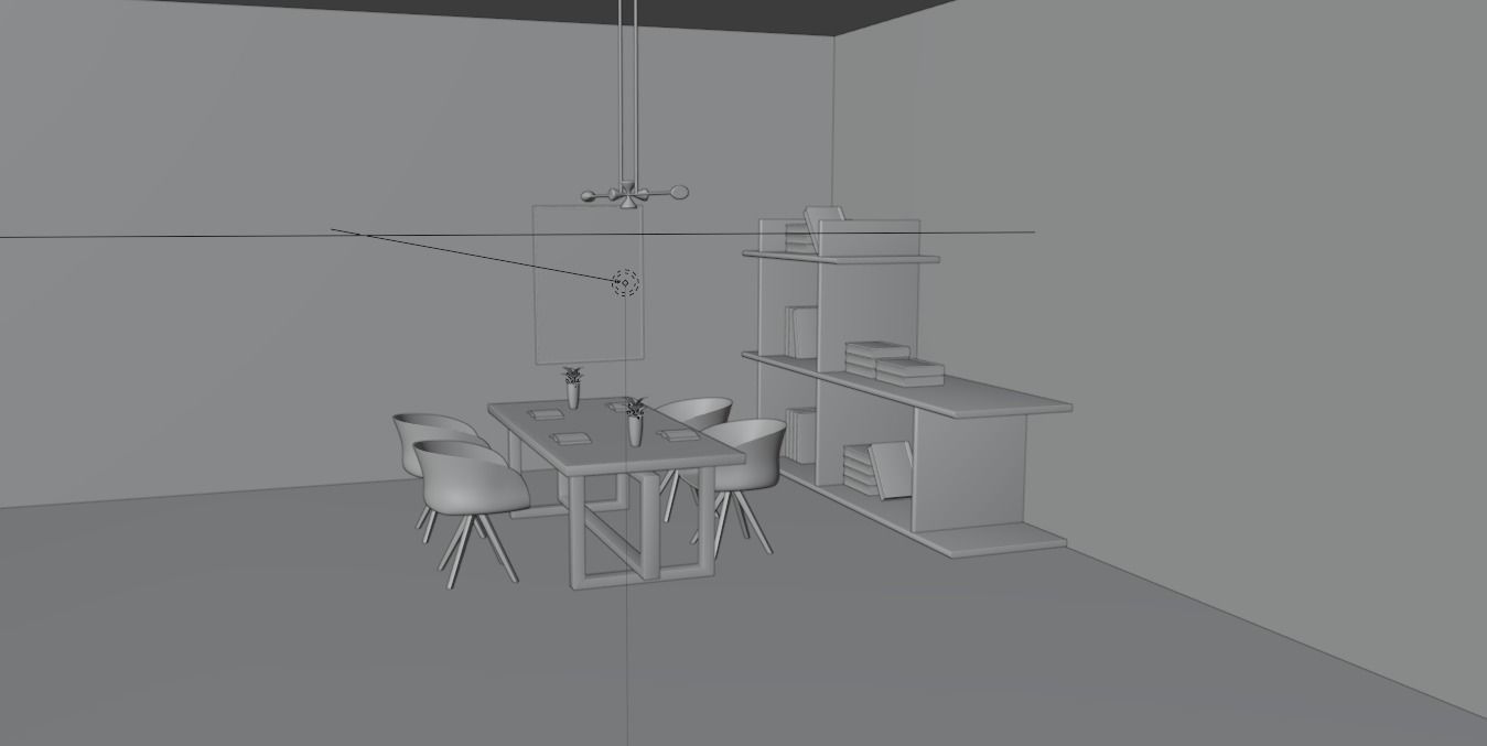 room maden in light colors 3D model_8