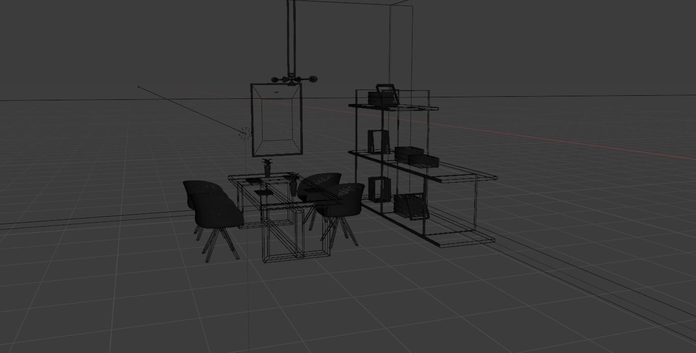 room maden in light colors 3D model_7