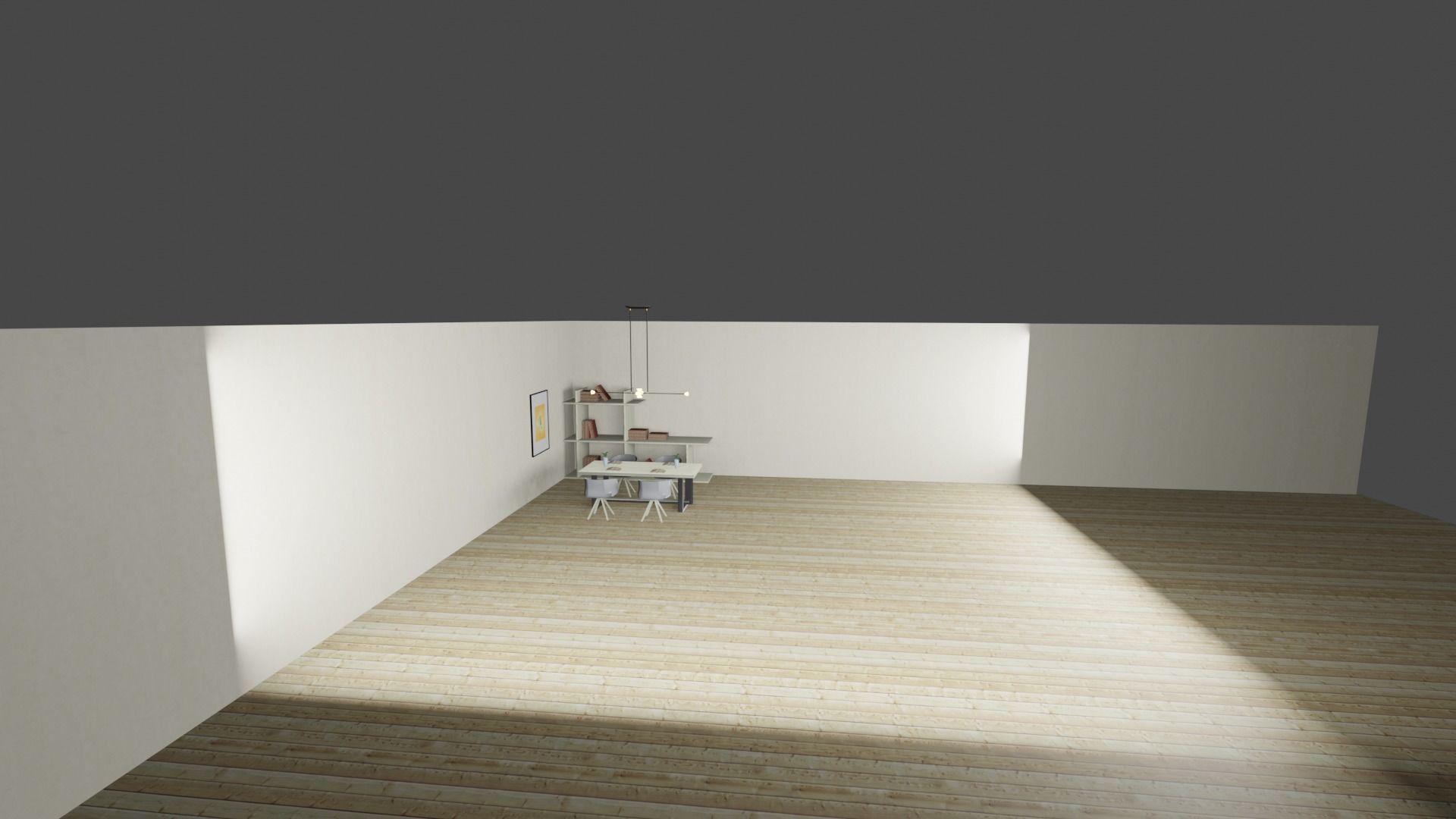 room maden in light colors 3D model_6