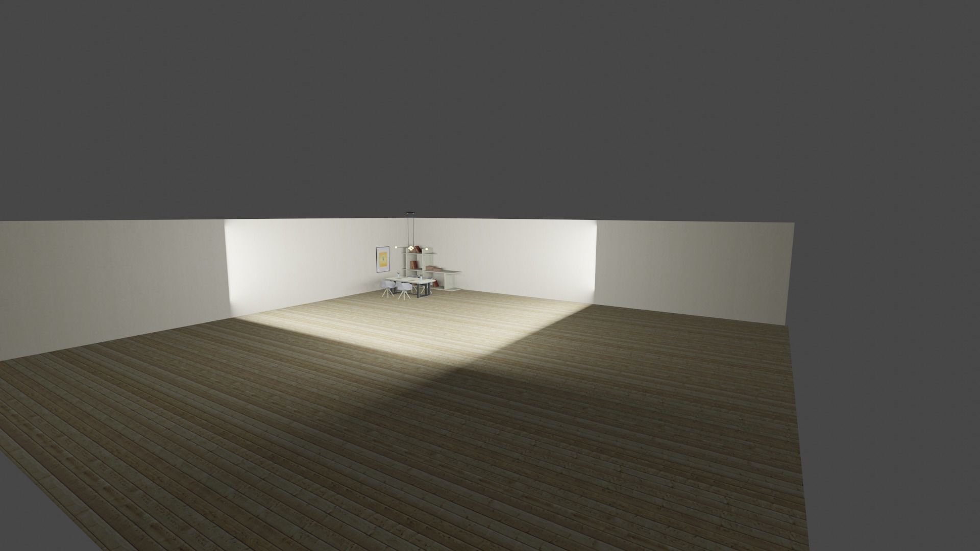 room maden in light colors 3D model_4