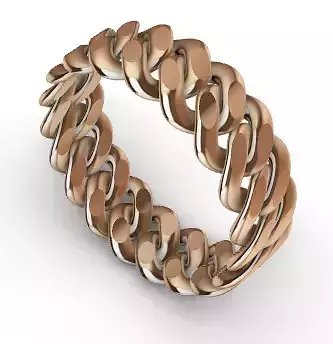 Cuban Jewelry Ring 3D print model