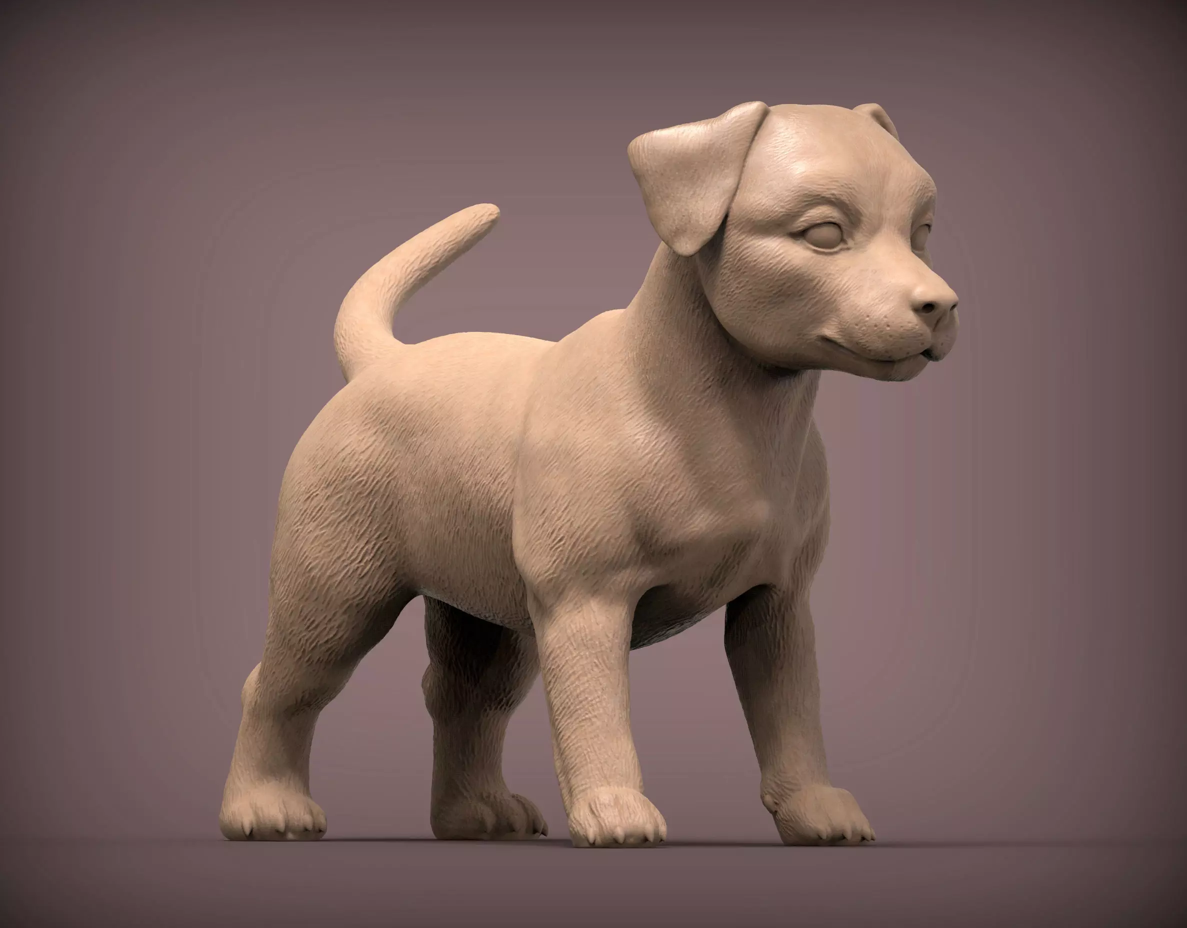 Jack russell puppy 3D print model_0