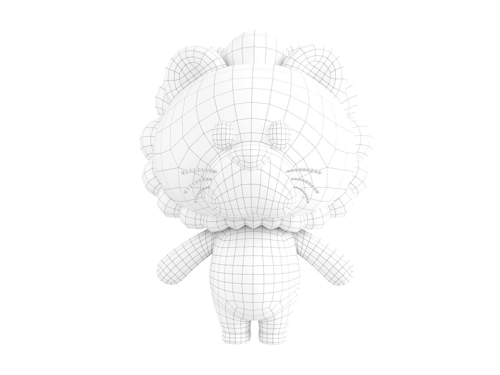 Character130 Rigged Lion 3D model_23