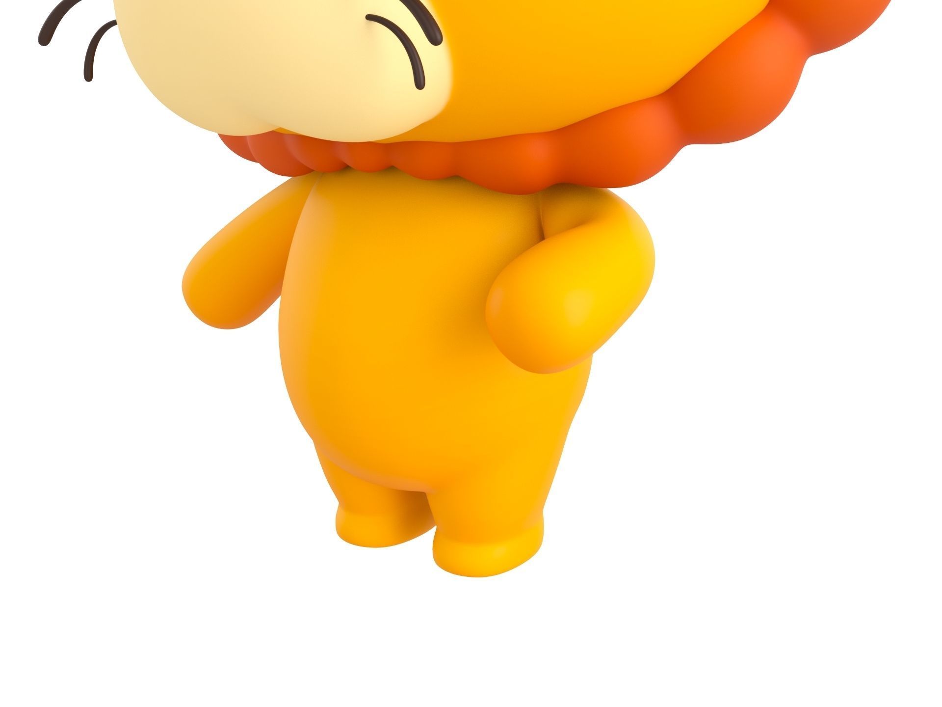 Character130 Rigged Lion 3D model_8