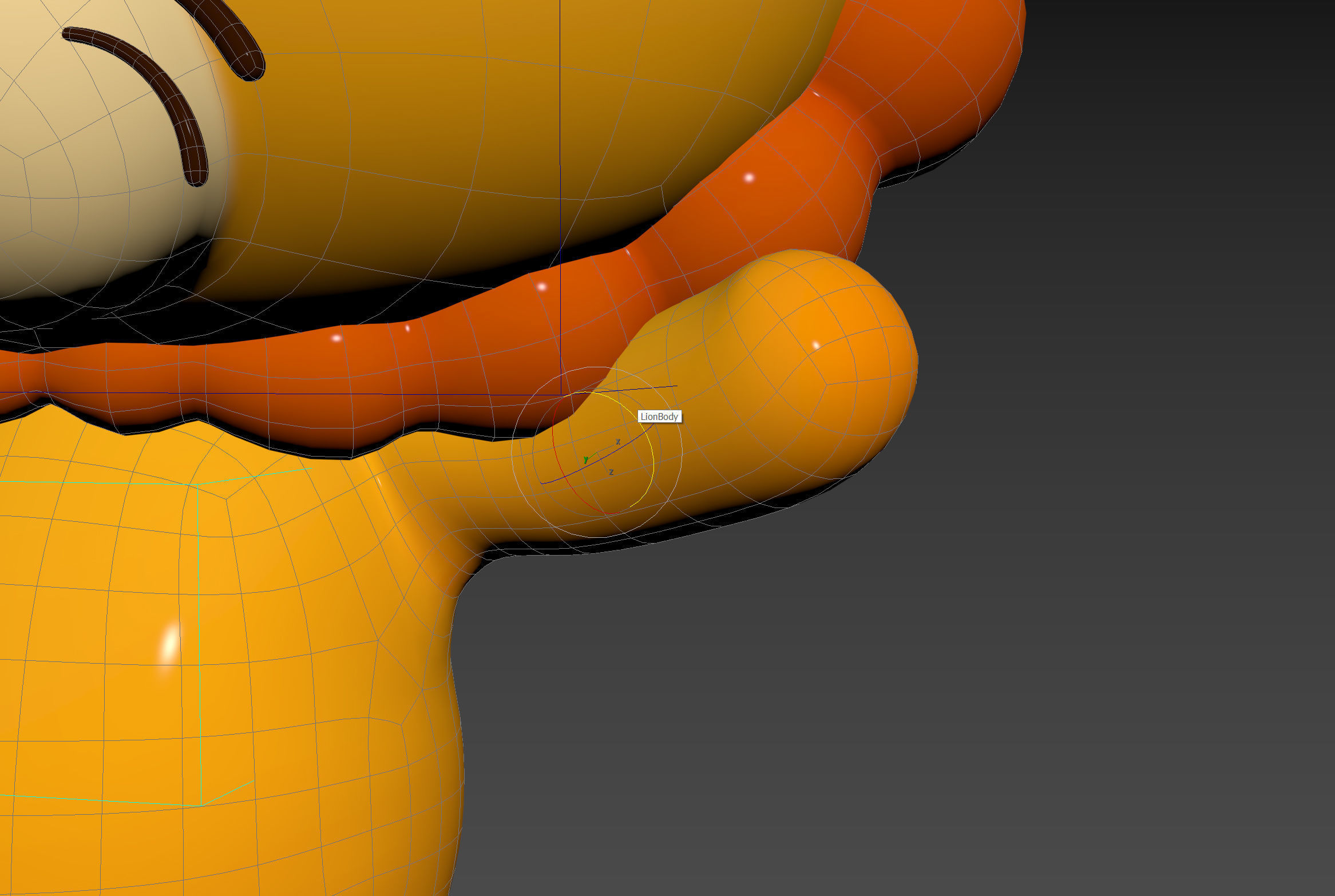 Character130 Rigged Lion 3D model_18