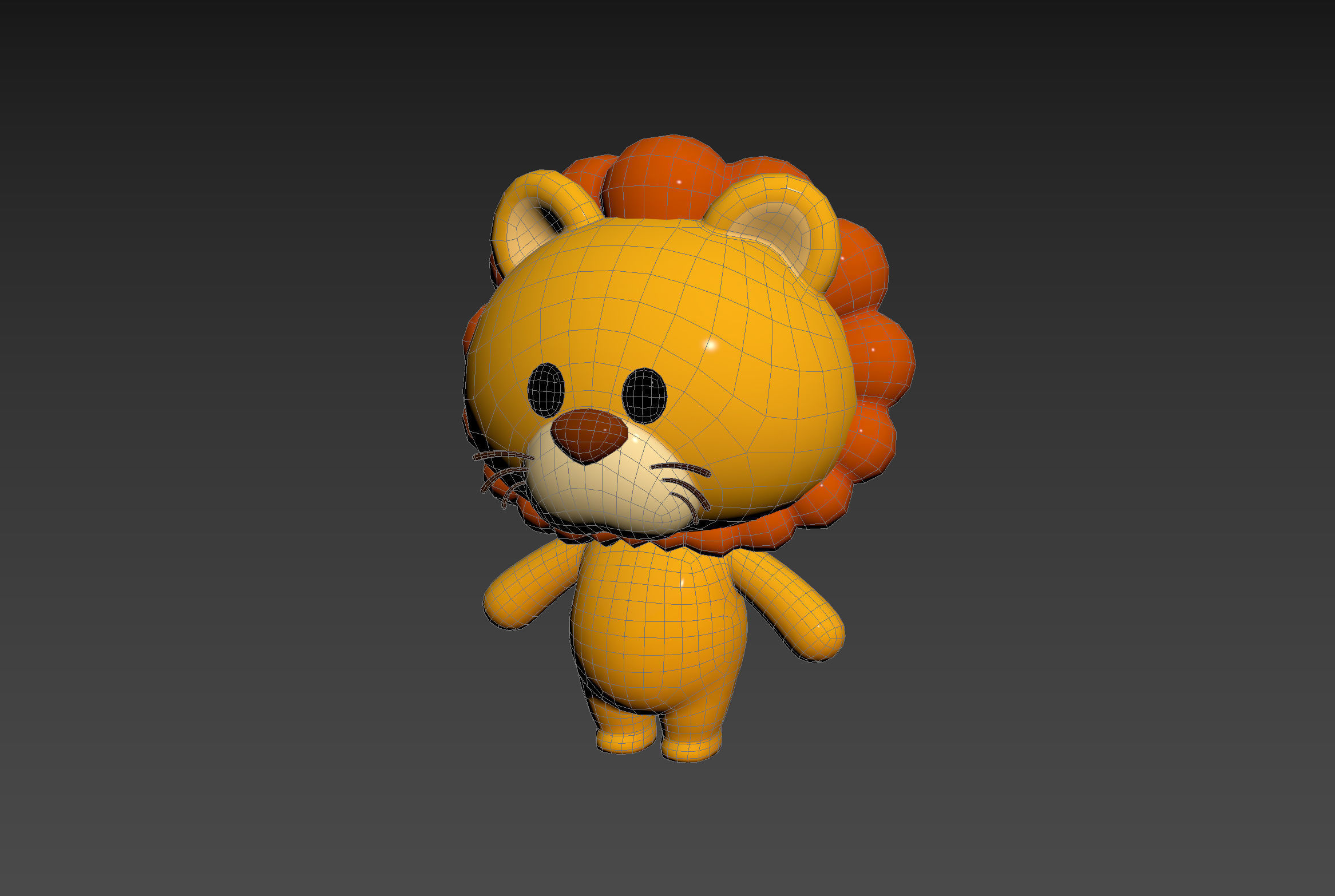 Character130 Rigged Lion 3D model_13