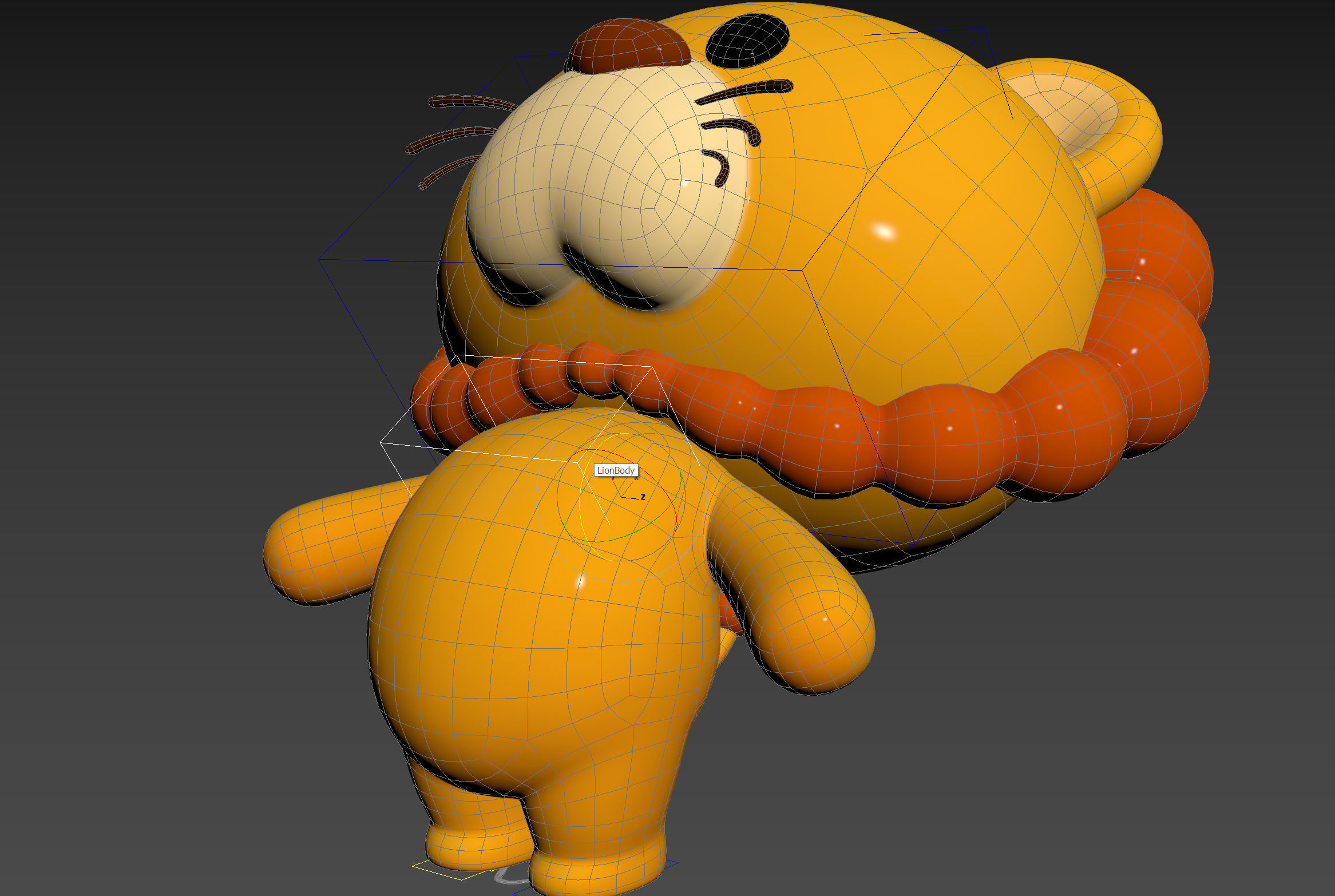 Character130 Rigged Lion 3D model_19