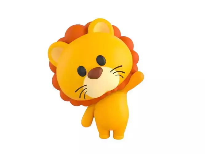 Character130 Rigged Lion 3D model