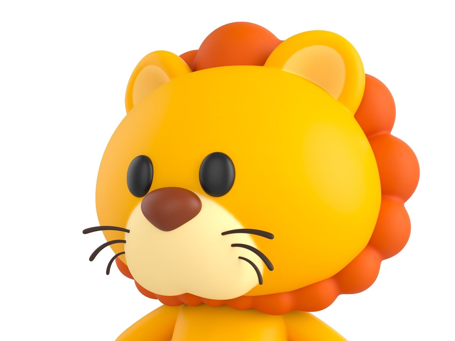 Character130 Rigged Lion 3D model_6
