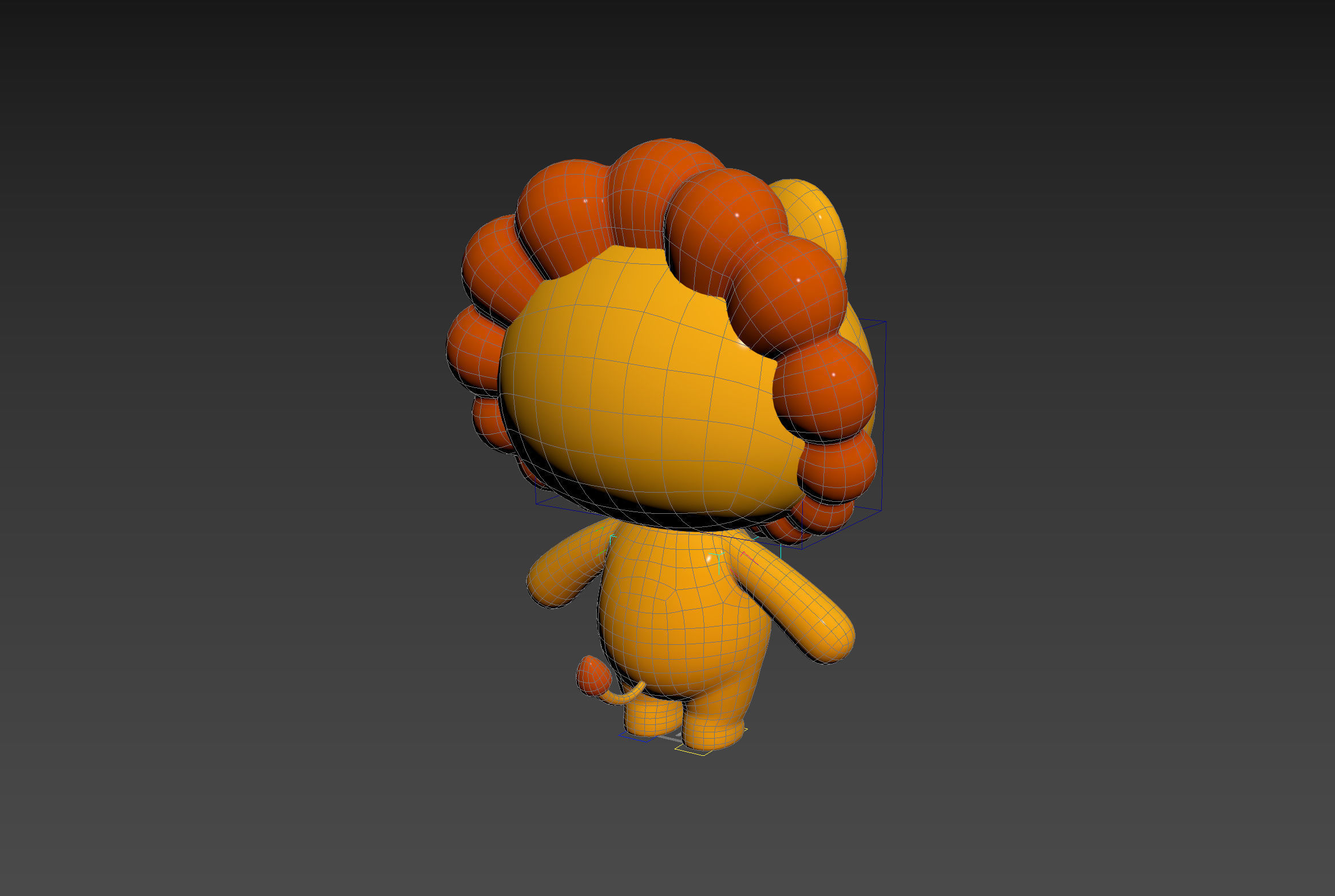 Character130 Rigged Lion 3D model_15