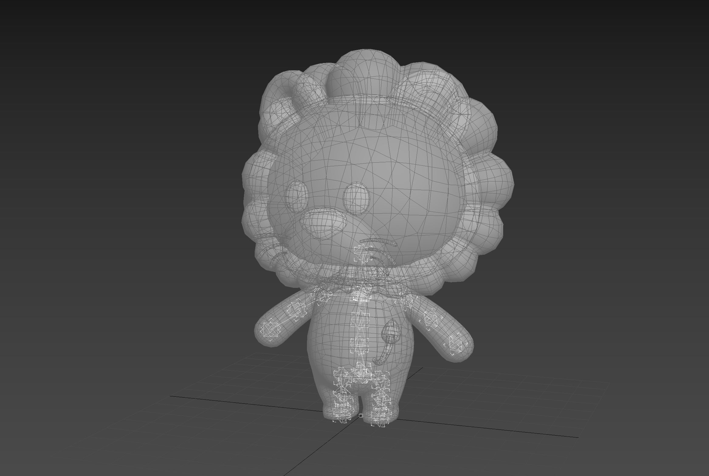 Character130 Rigged Lion 3D model_22