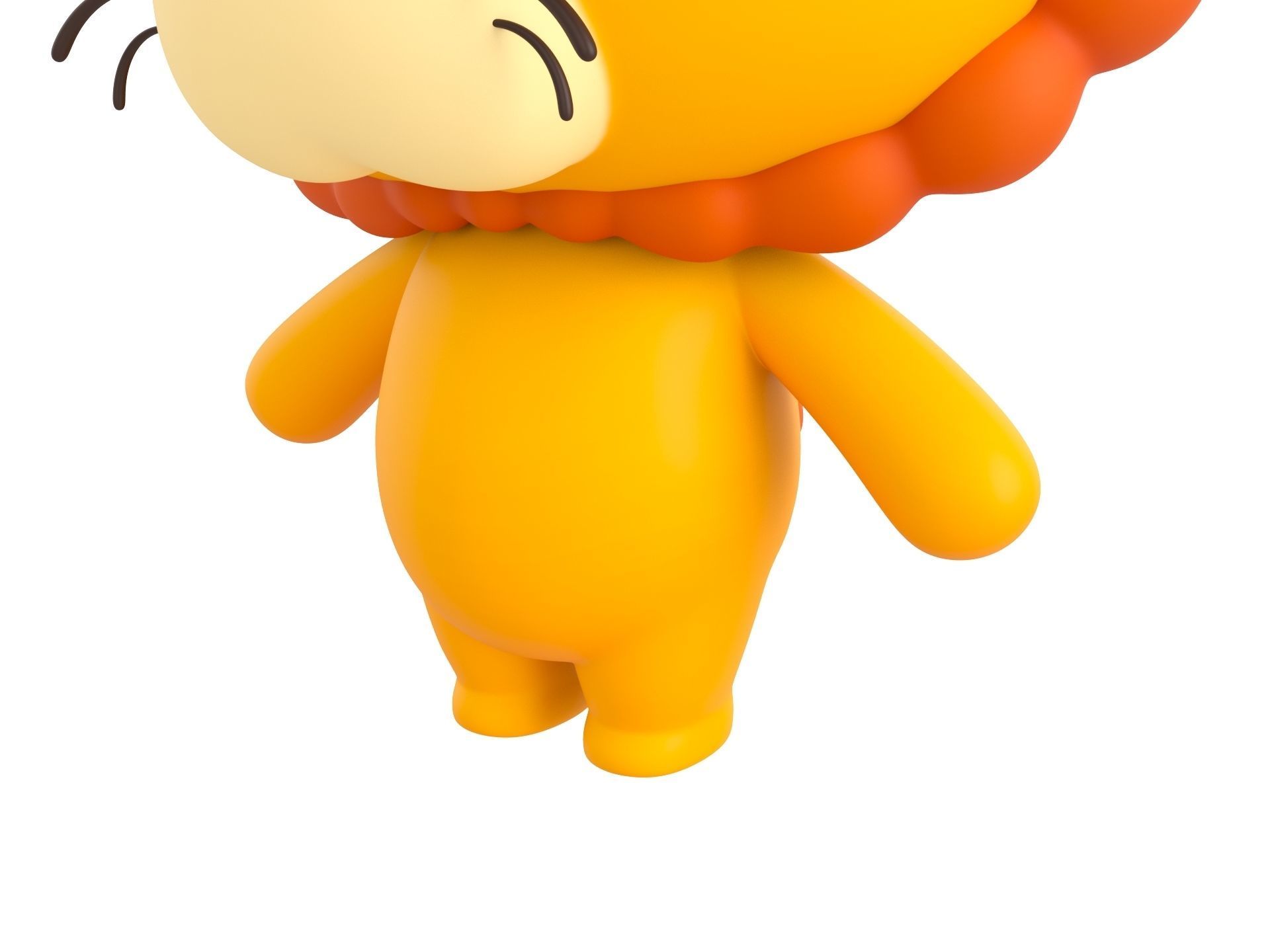 Character130 Rigged Lion 3D model_7