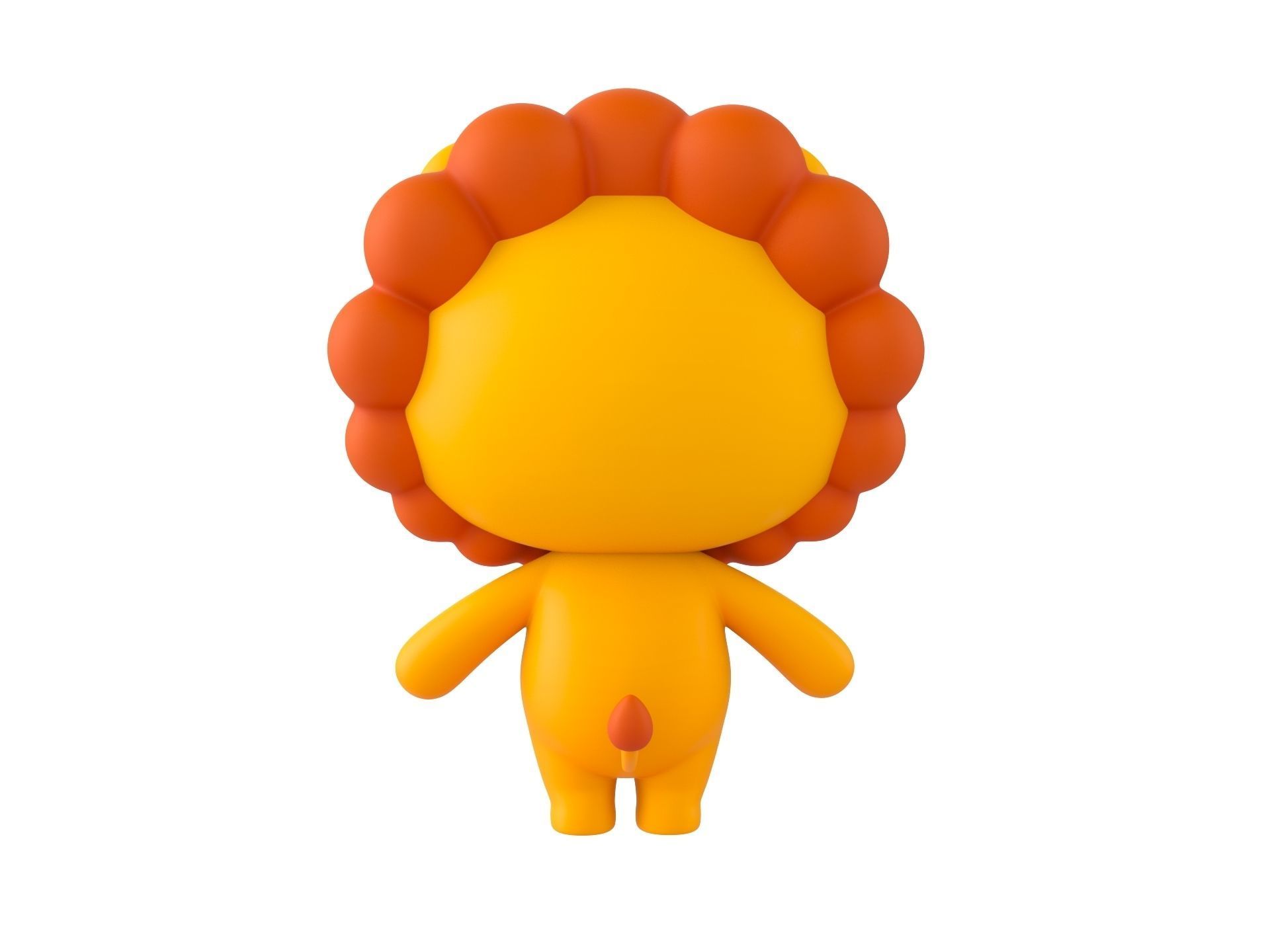 Character130 Rigged Lion 3D model_5