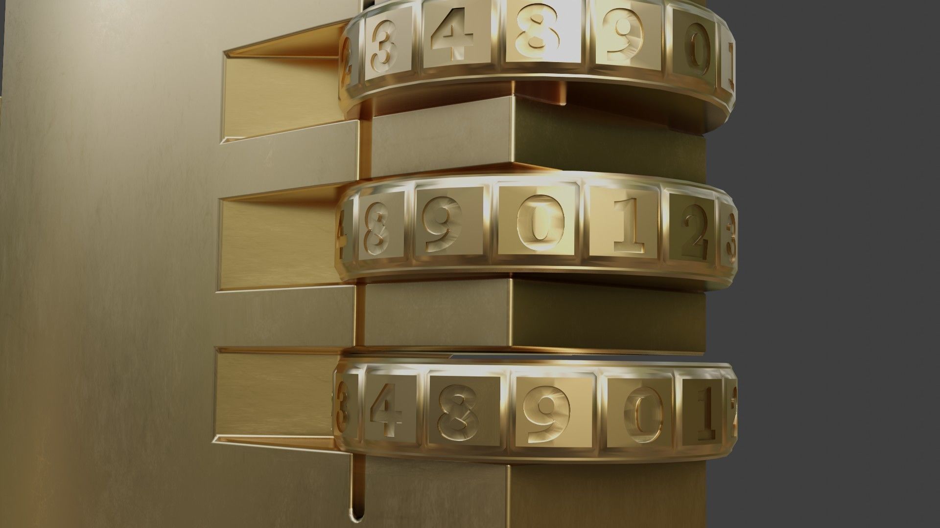 well modeled padlocks 3D model_6