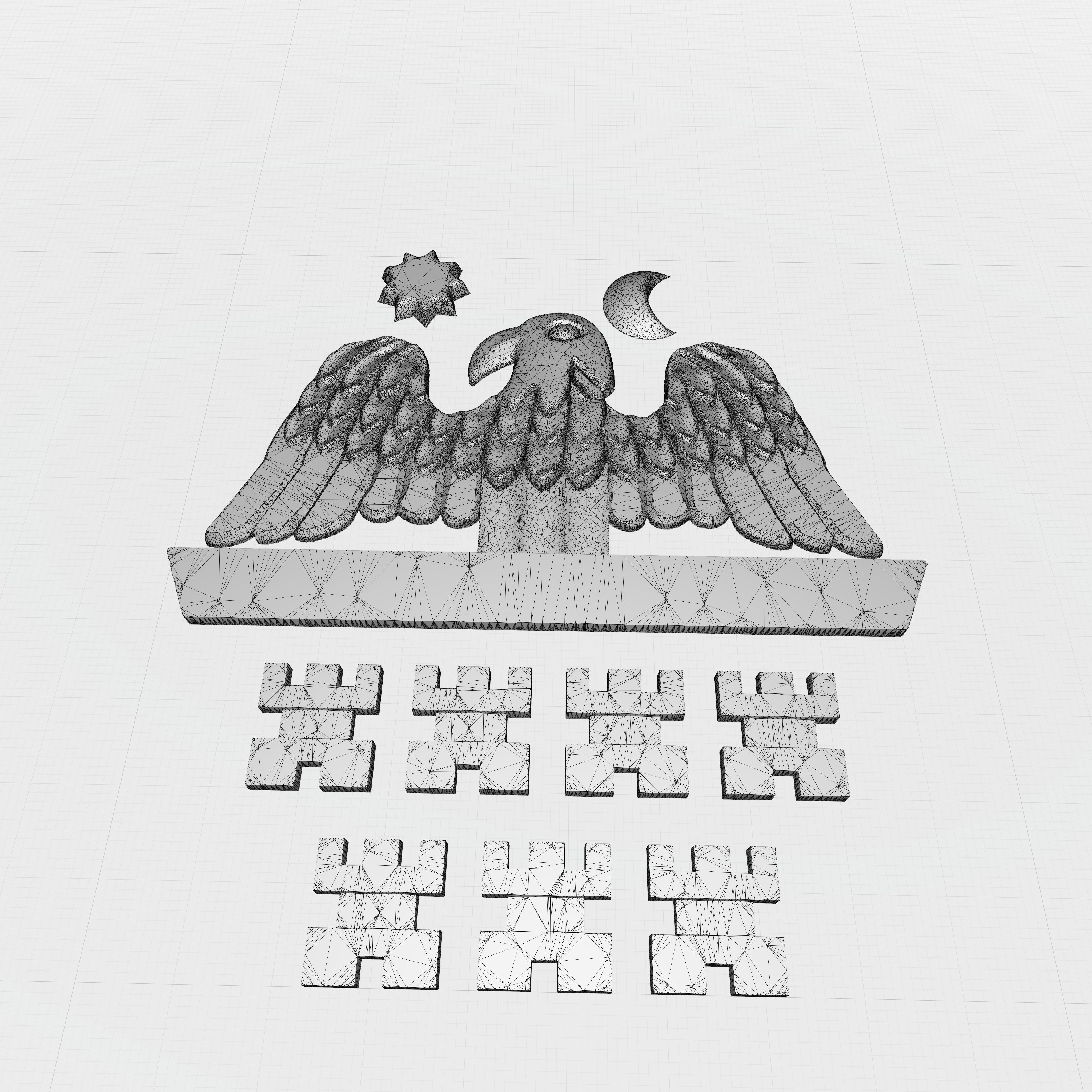Romanian Old Church Emblem Transilvania Edition 3D model_4