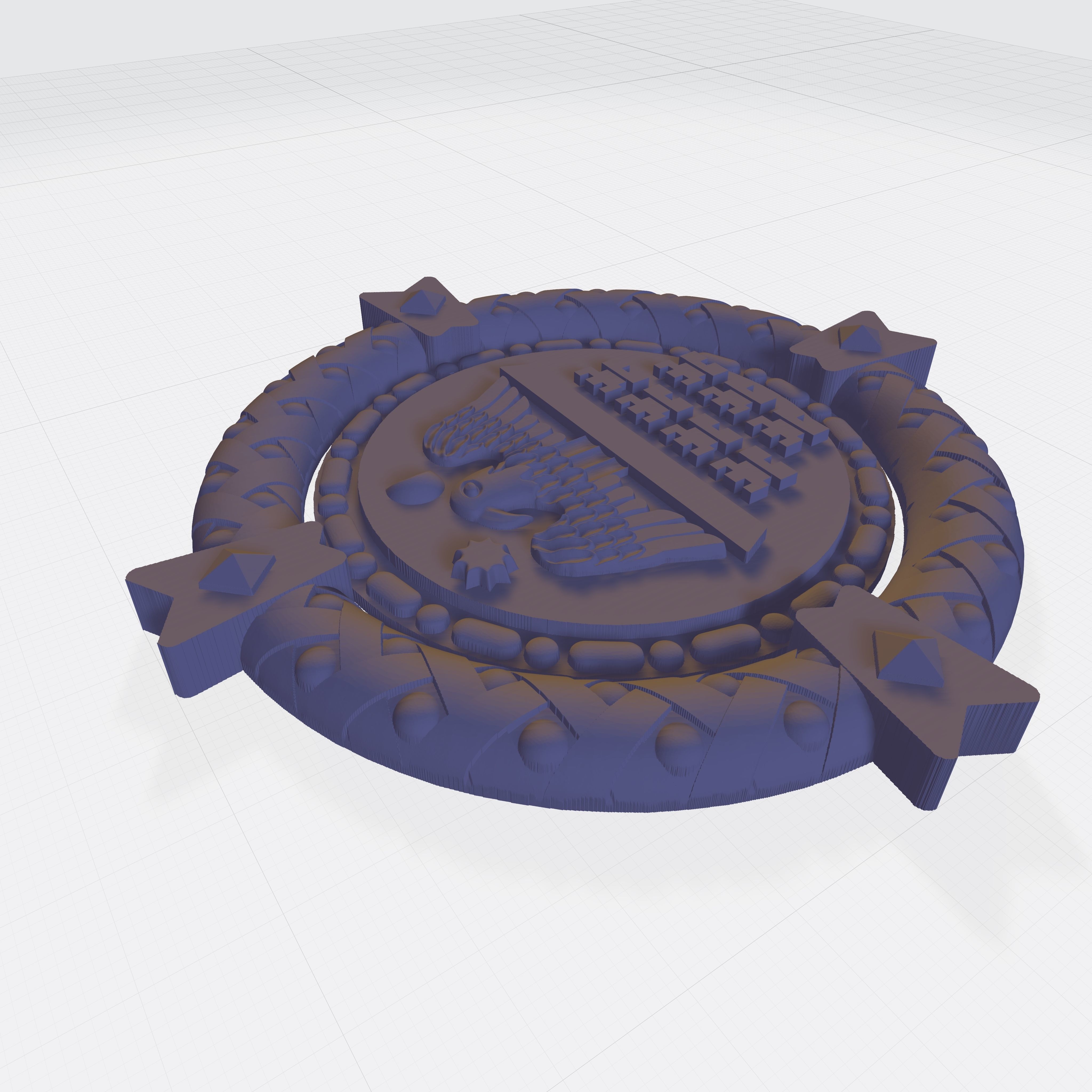 Romanian Old Church Emblem Transilvania Edition 3D model_1