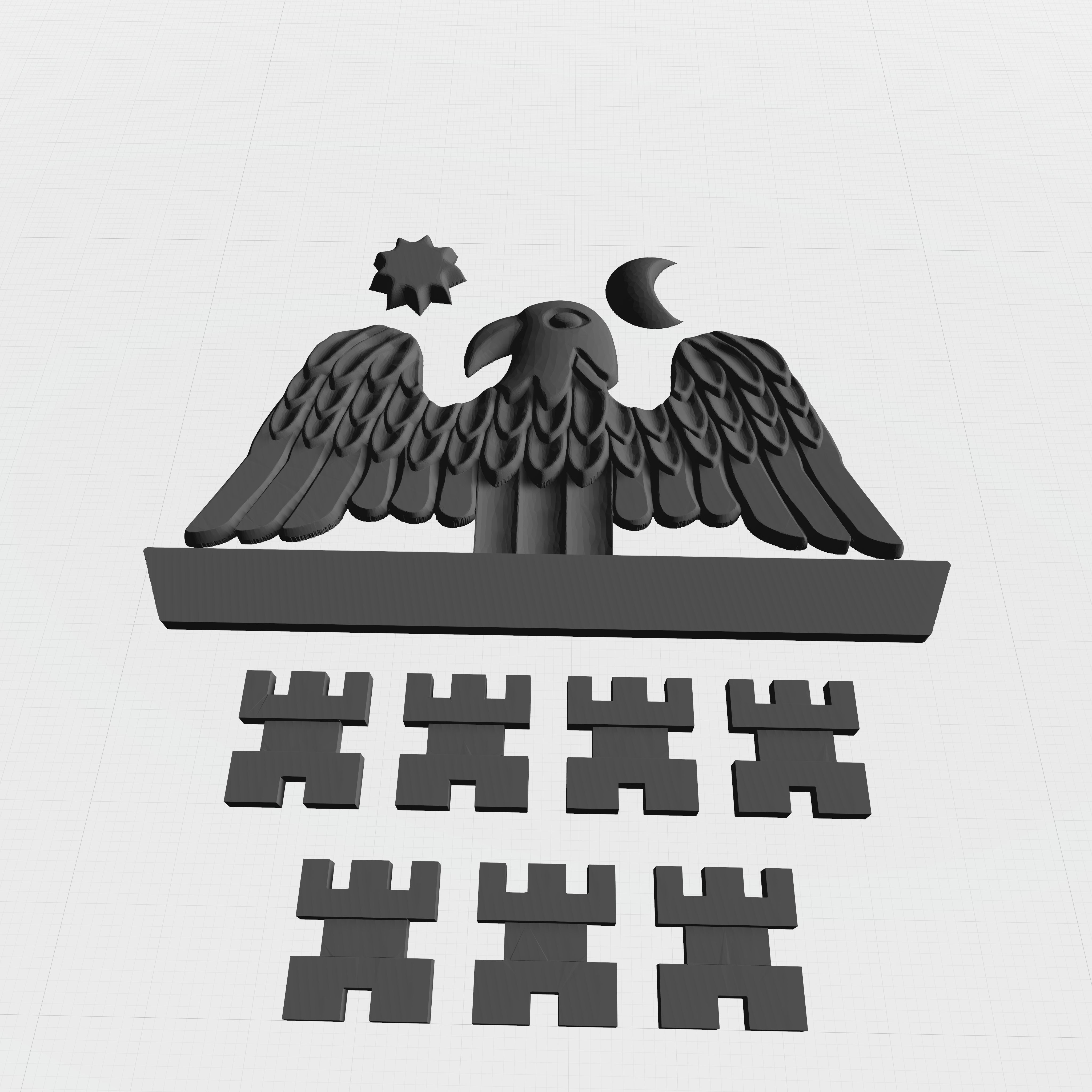 Romanian Old Church Emblem Transilvania Edition 3D model_3