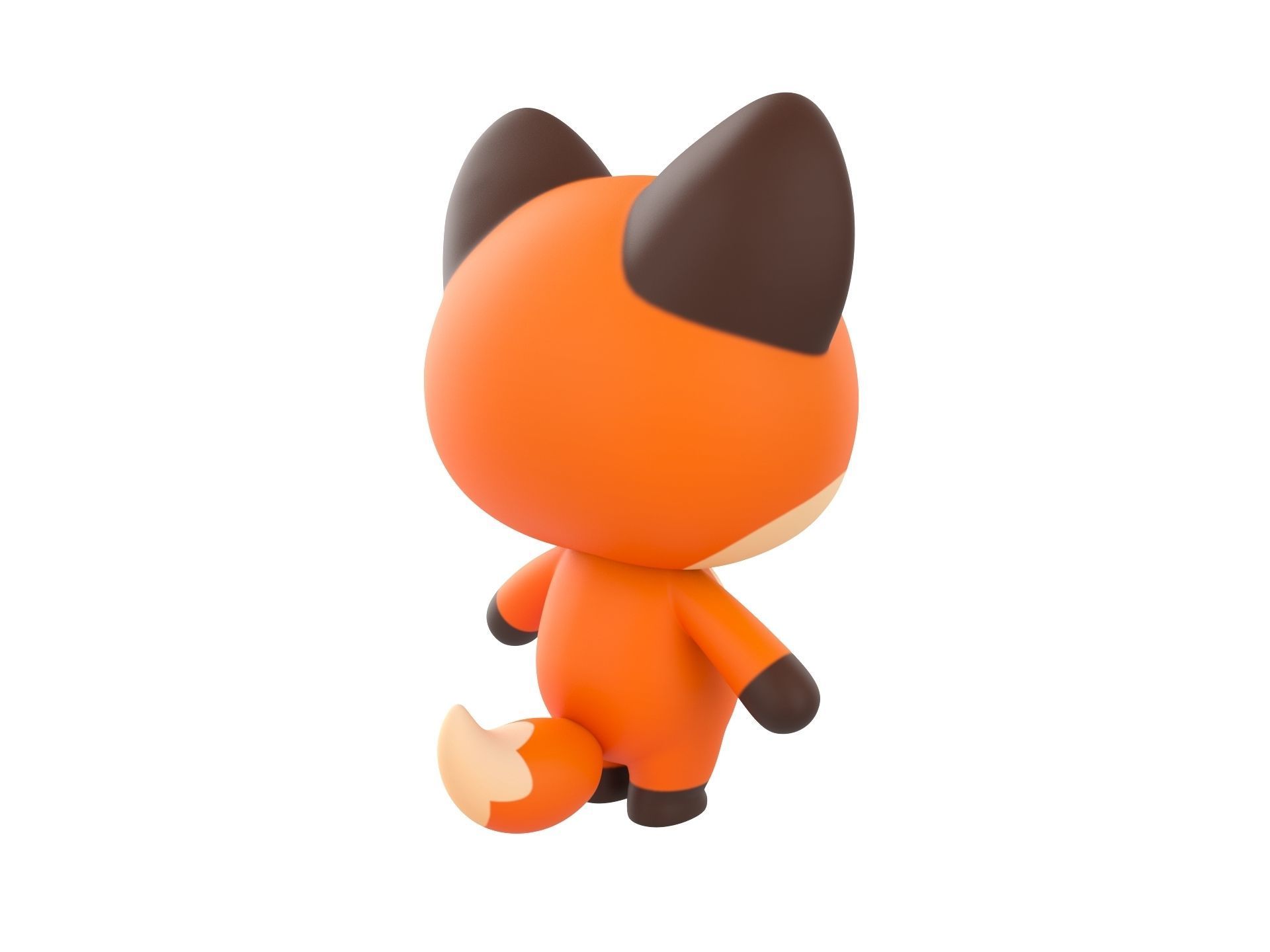 Character131 Rigged Fox 3D model_4