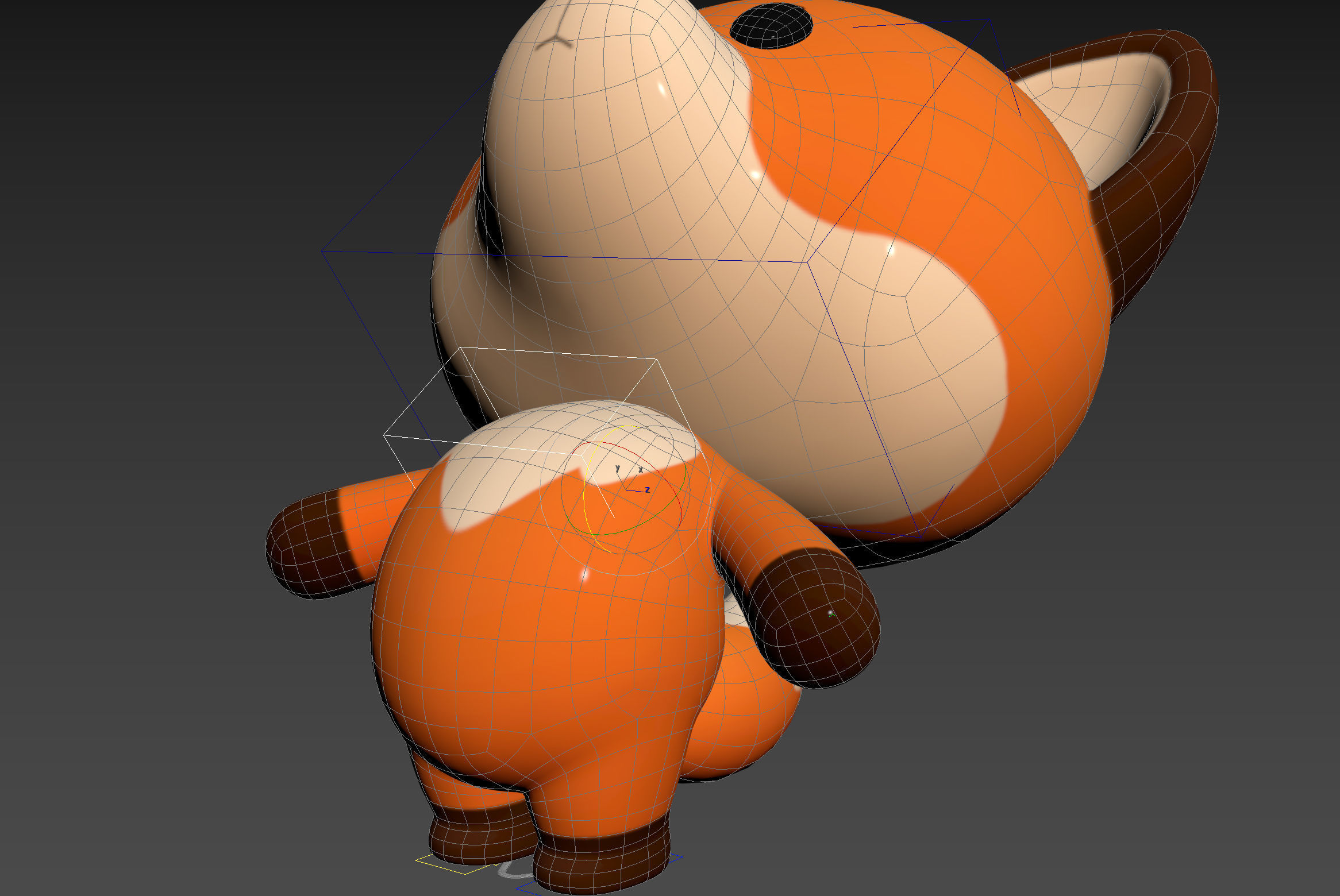 Character131 Rigged Fox 3D model_19