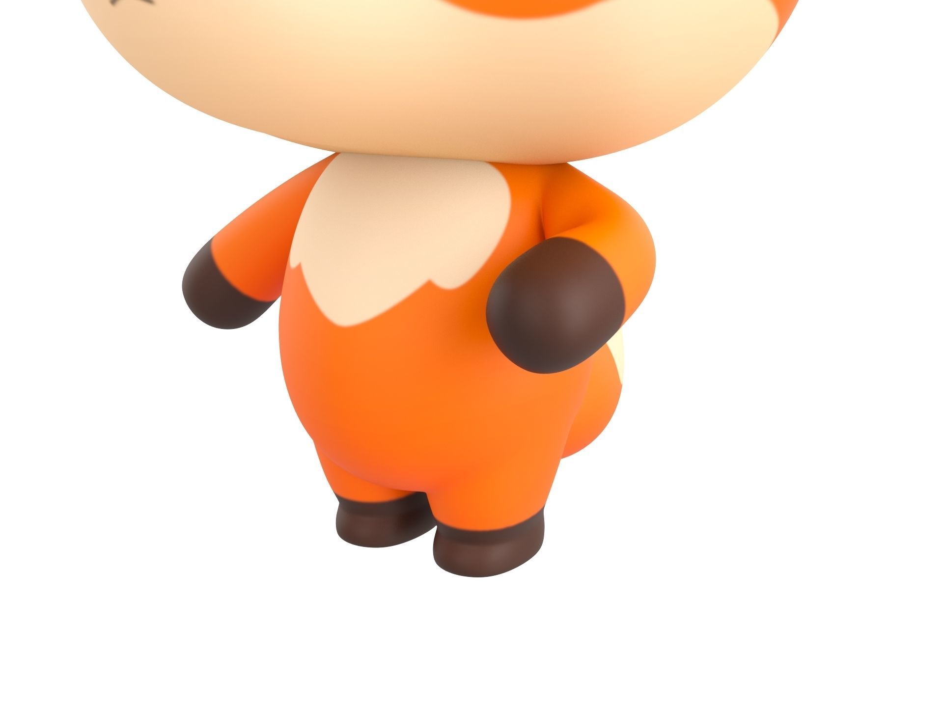 Character131 Rigged Fox 3D model_8