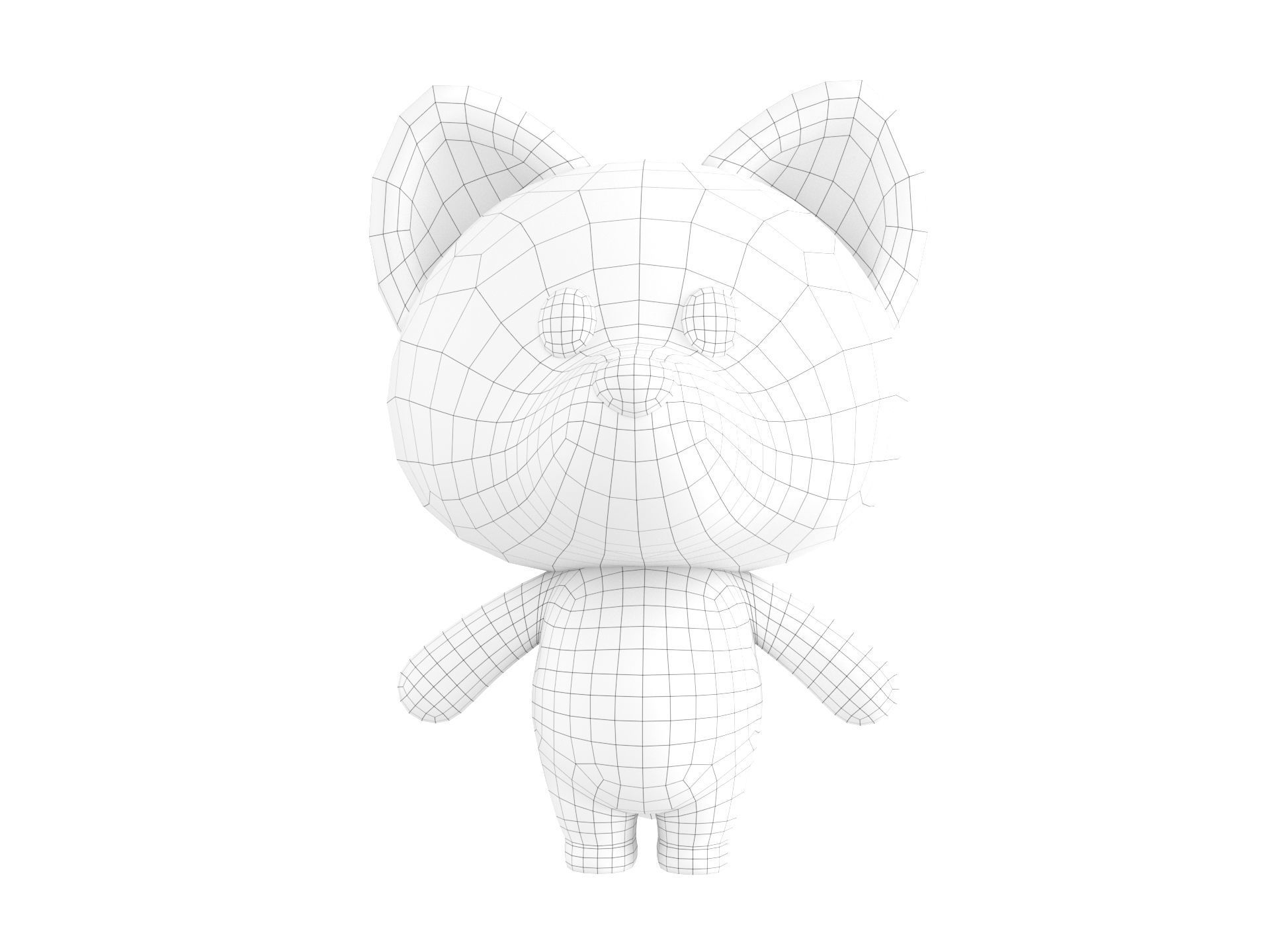 Character131 Rigged Fox 3D model_23