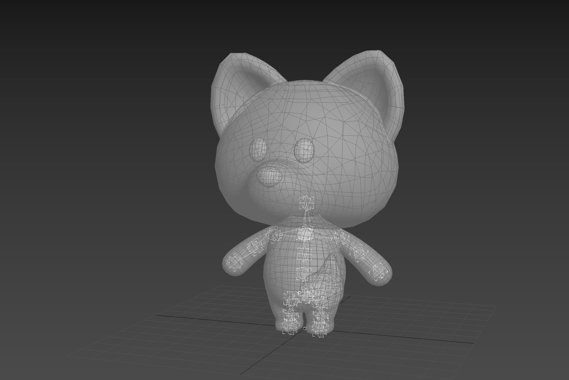 Character131 Rigged Fox 3D model_22