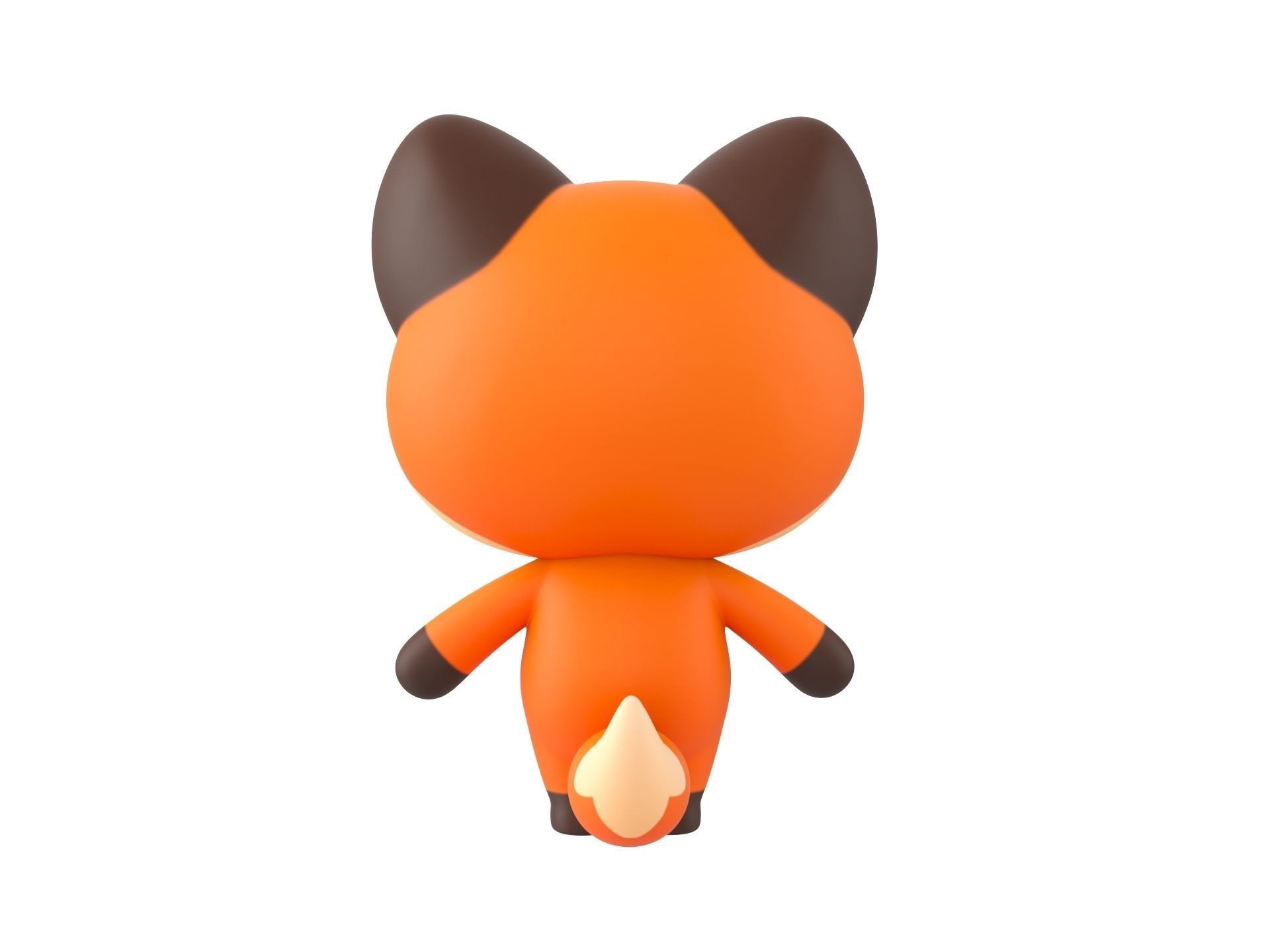 Character131 Rigged Fox 3D model_5