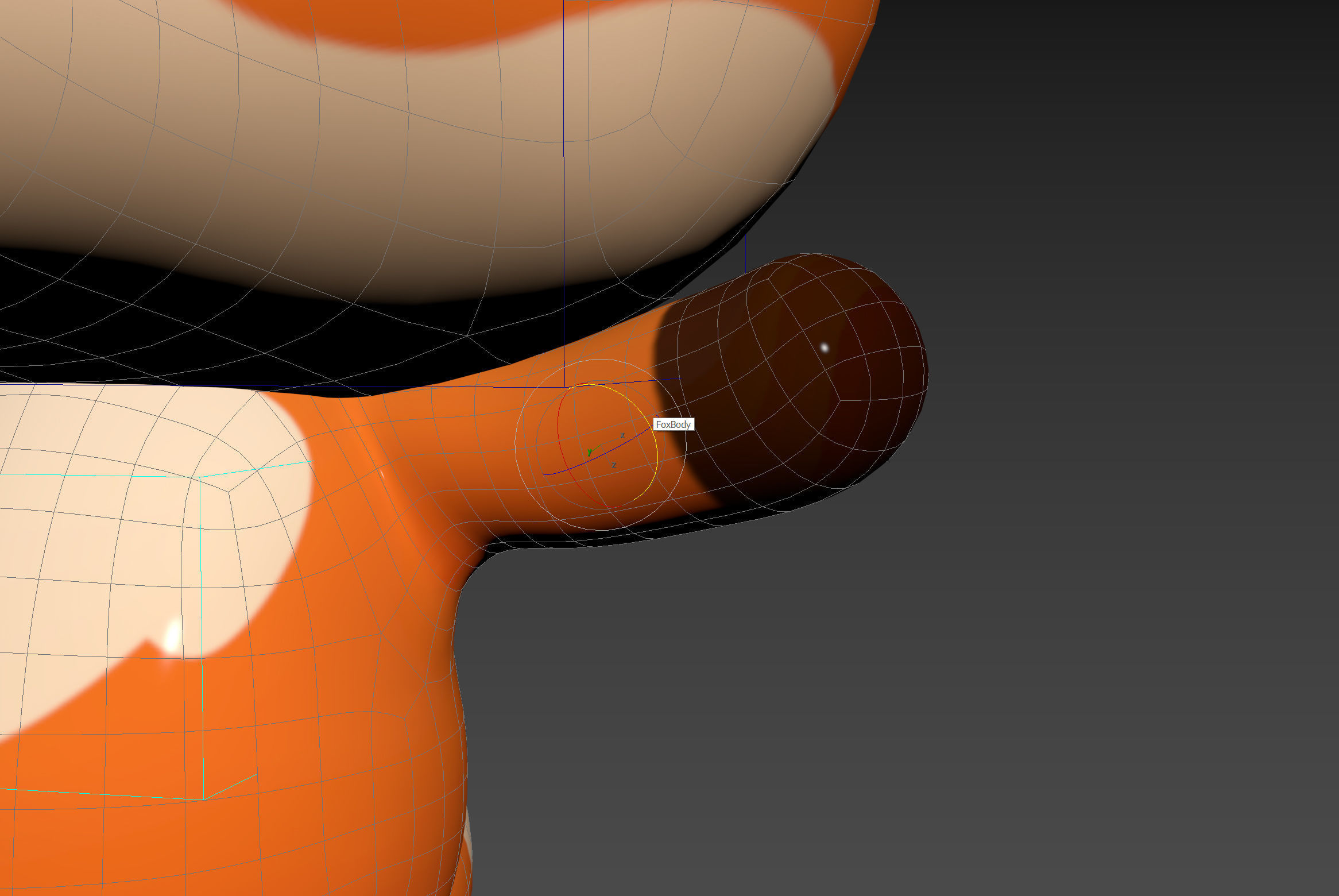 Character131 Rigged Fox 3D model_18