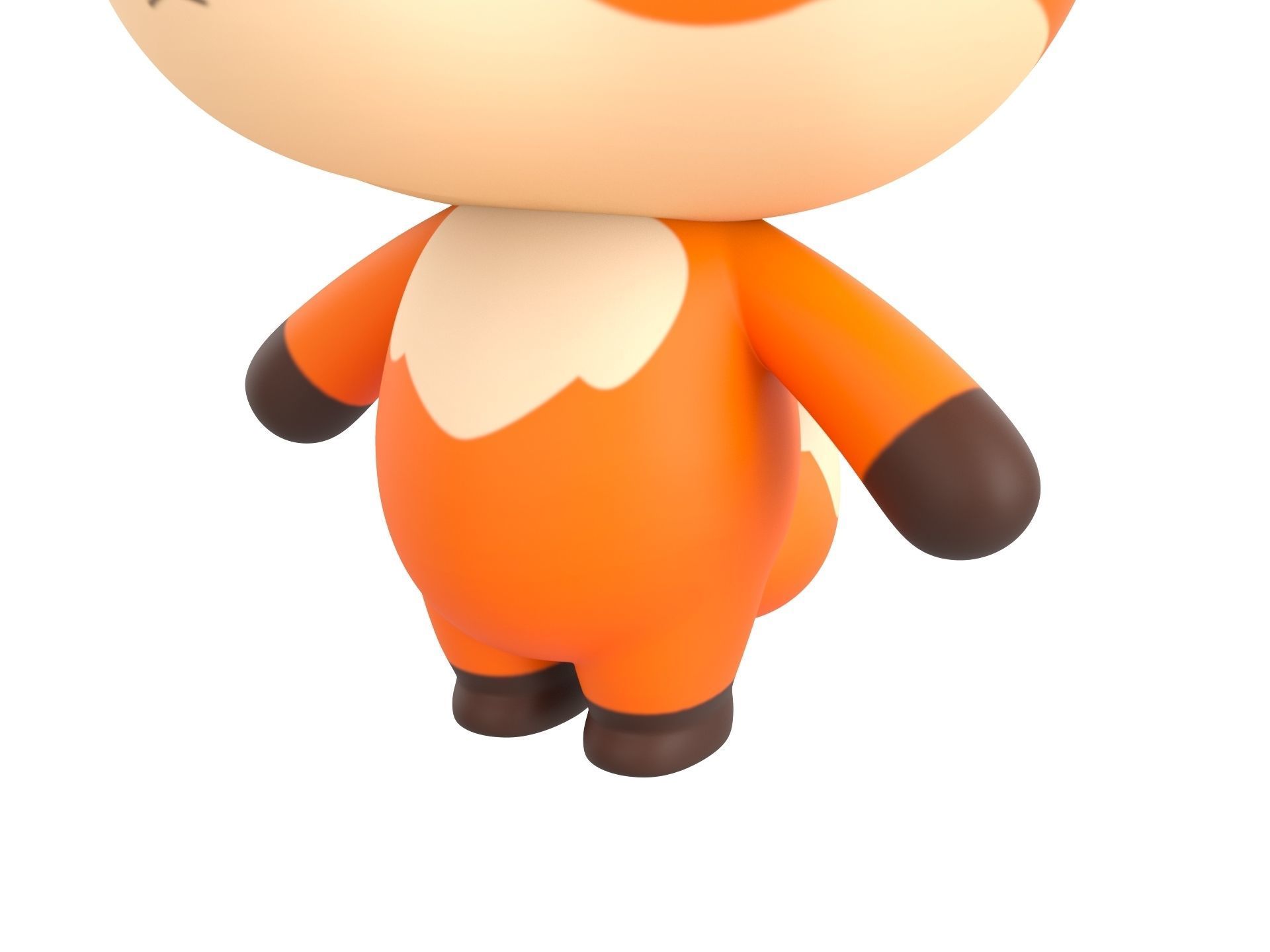 Character131 Rigged Fox 3D model_7