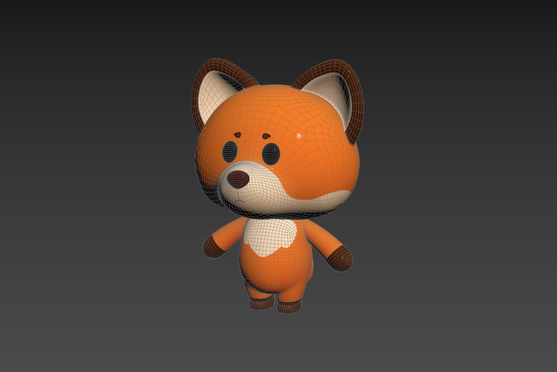 Character131 Rigged Fox 3D model_14