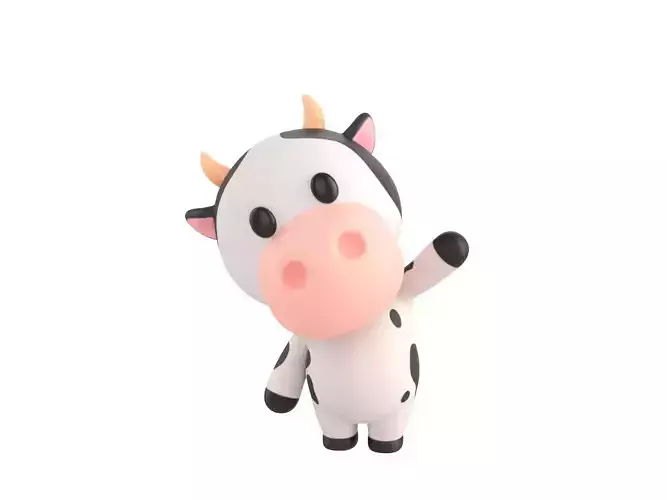 Character132 Rigged Cow 3D model