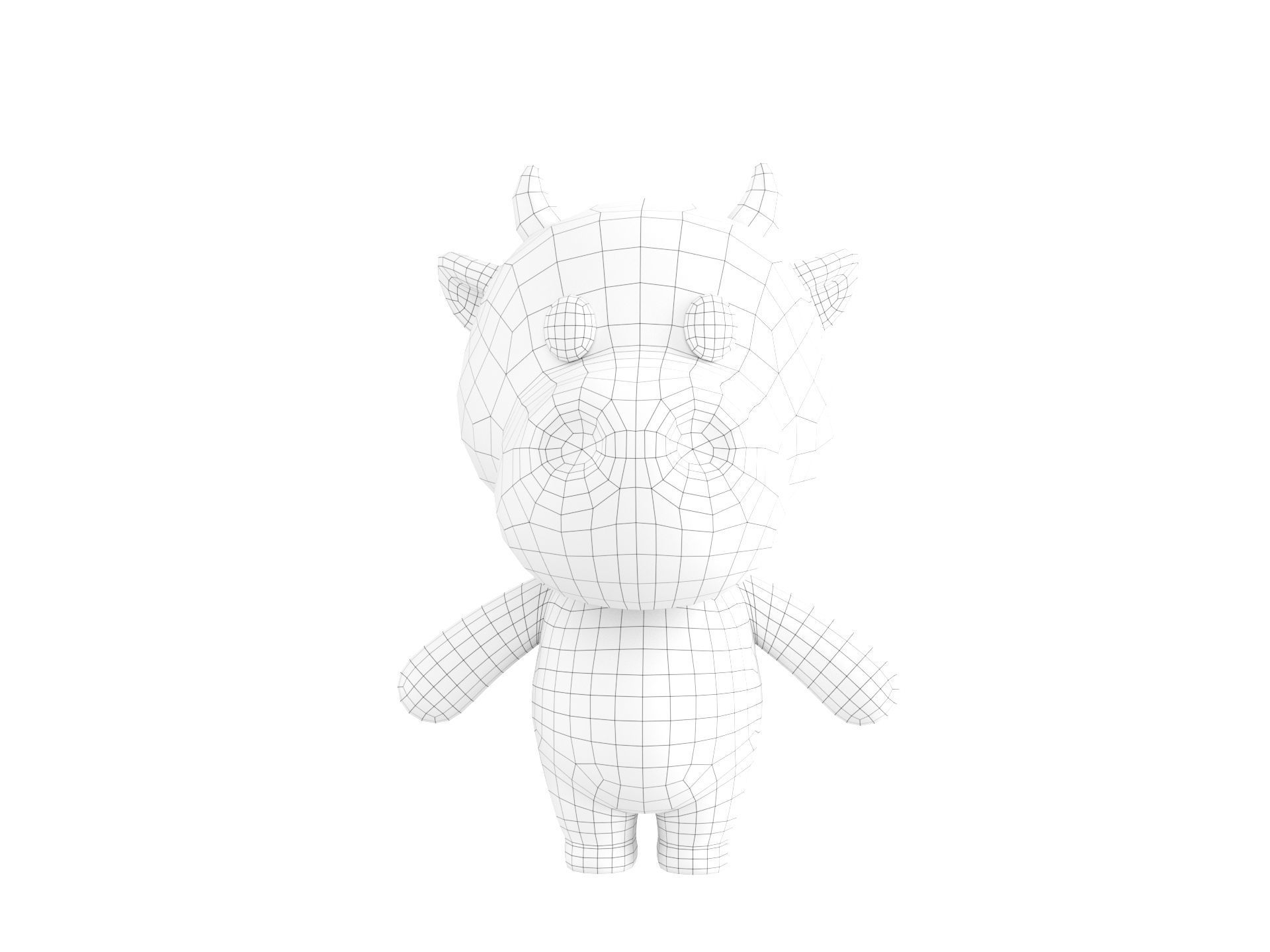 Character132 Rigged Cow 3D model_23