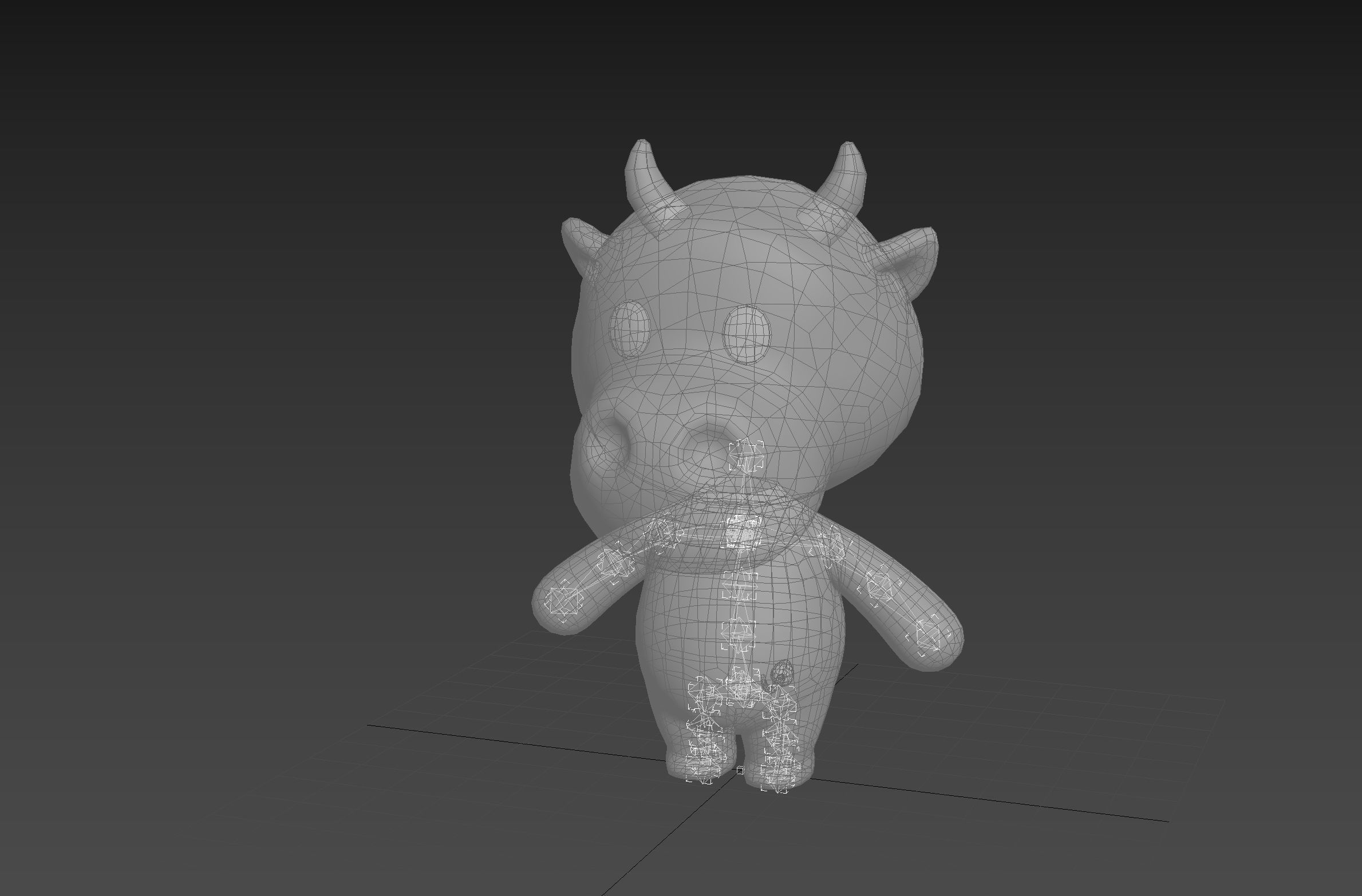 Character132 Rigged Cow 3D model_22