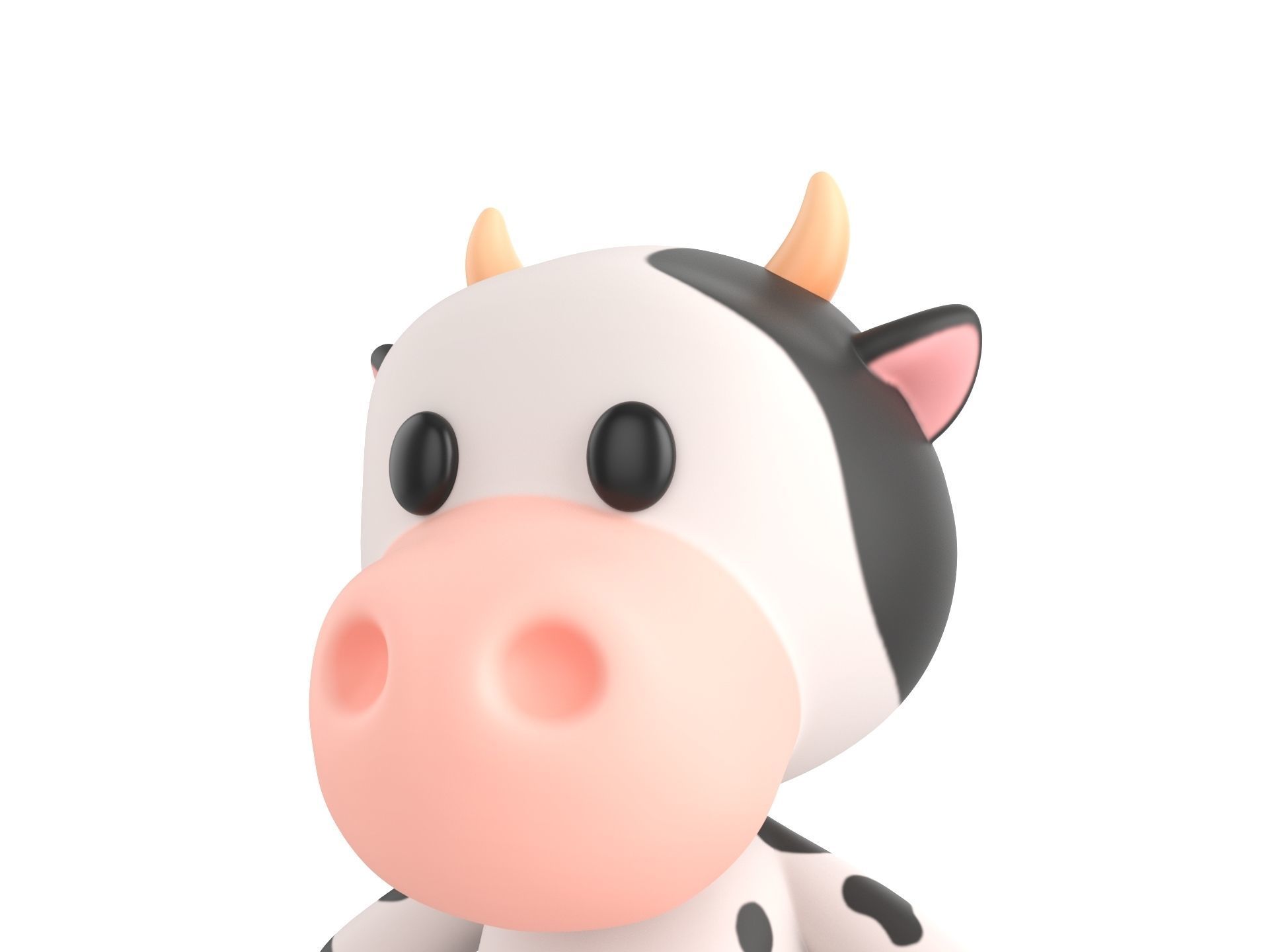 Character132 Rigged Cow 3D model_6