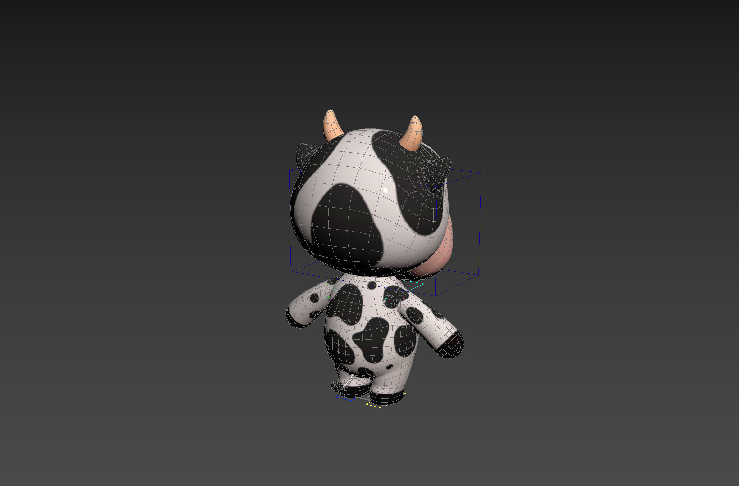 Character132 Rigged Cow 3D model_15
