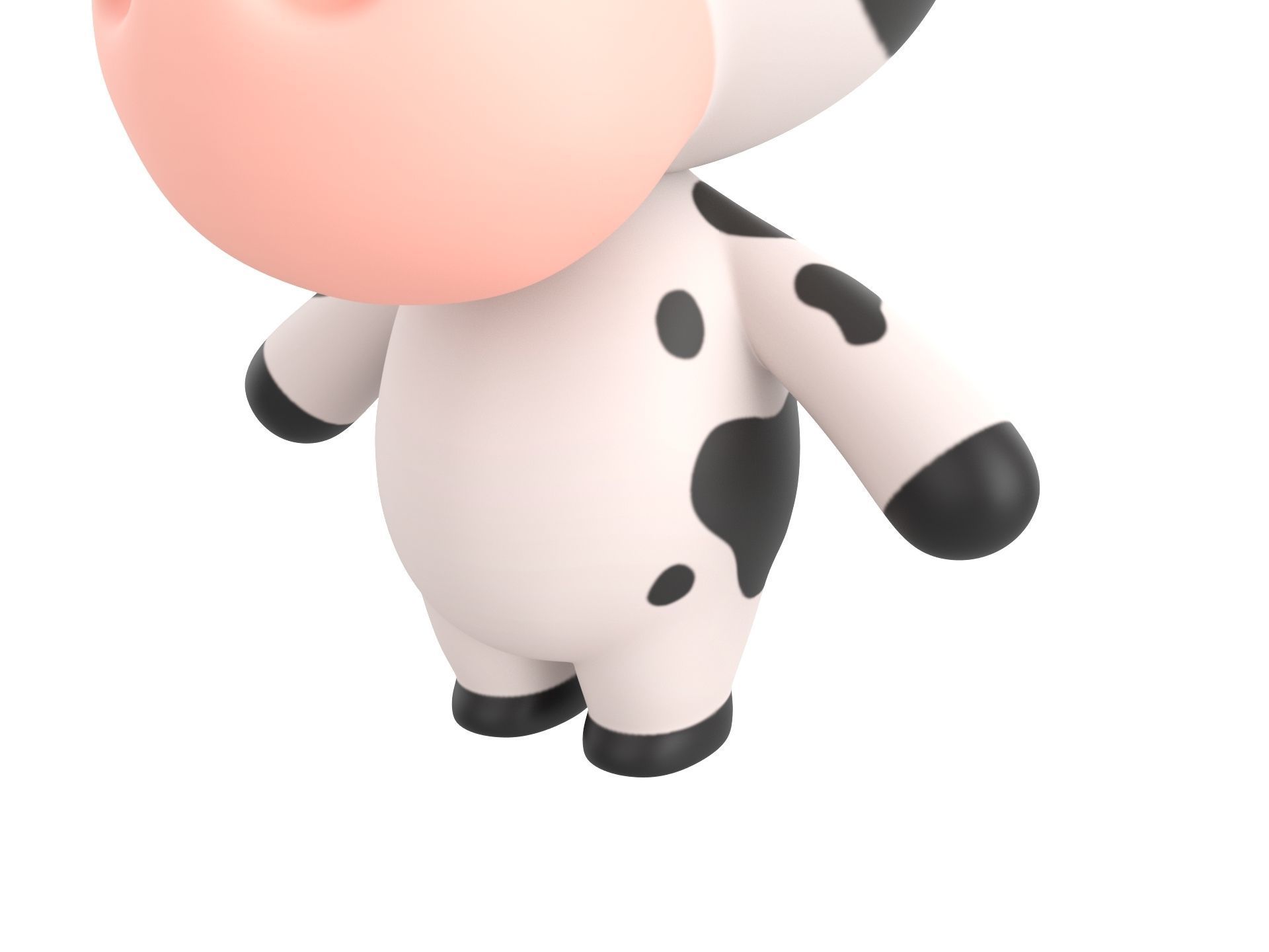 Character132 Rigged Cow 3D model_7