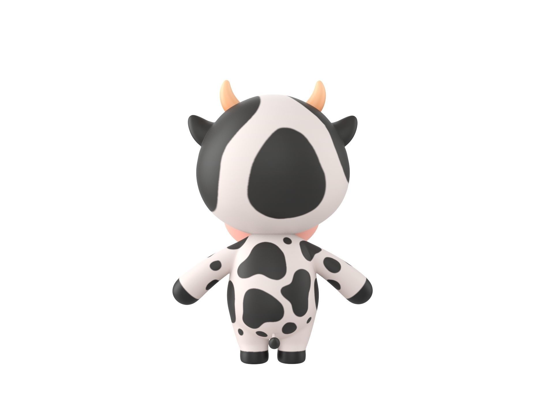 Character132 Rigged Cow 3D model_5