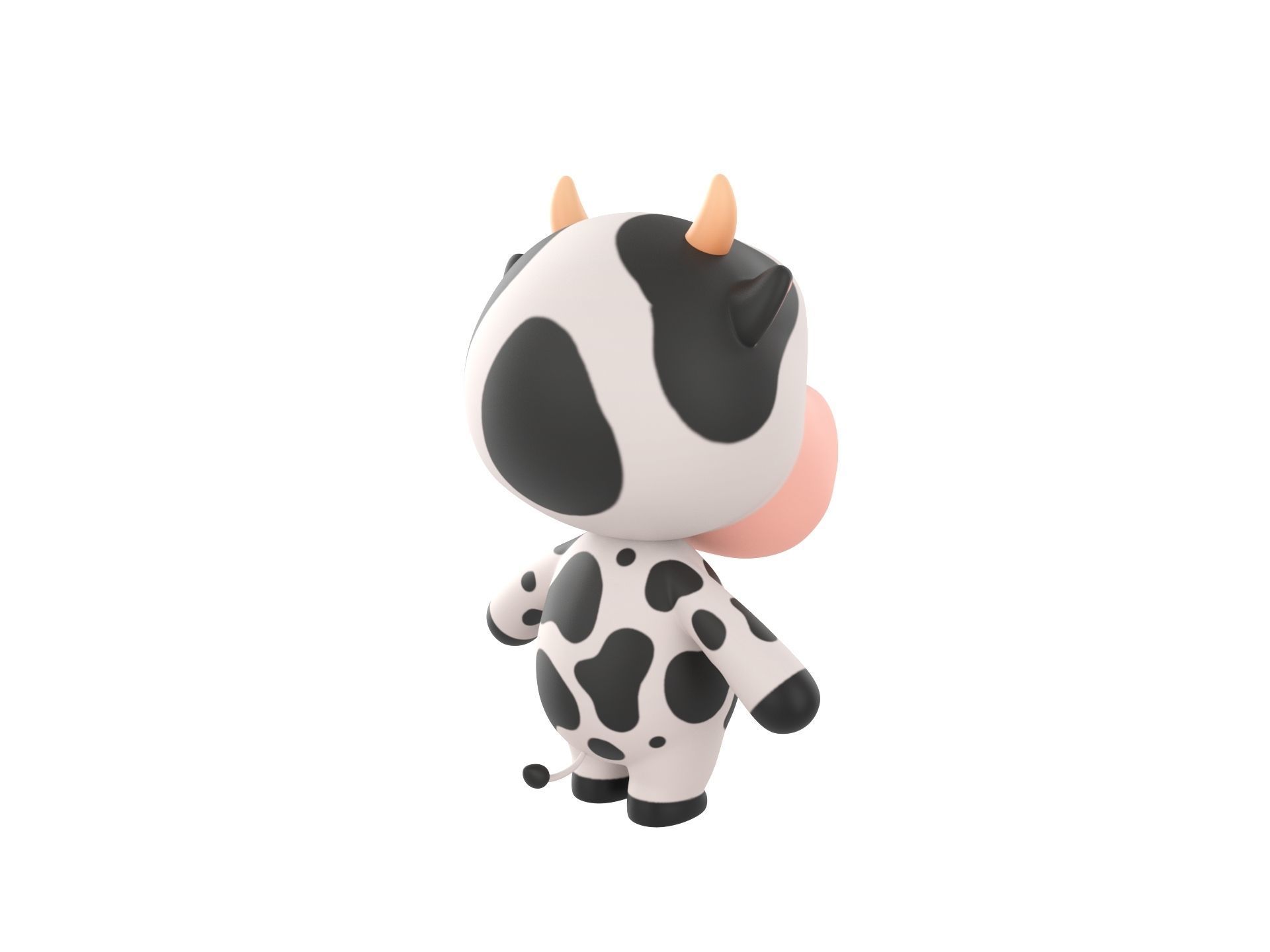 Character132 Rigged Cow 3D model_4