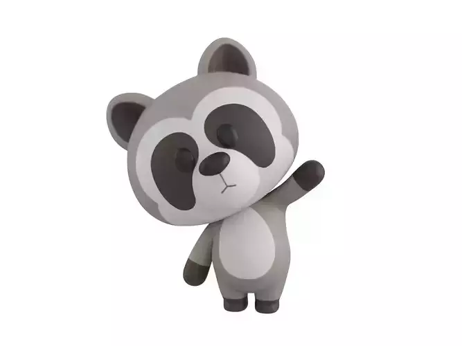 Character133 Rigged Raccoon