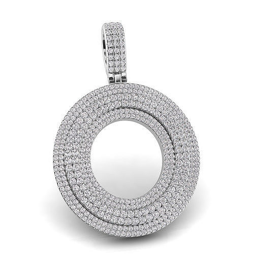 Alphabet Latter O Diamond Pendent 3D print model
