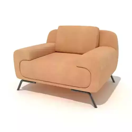 Modern  Orange Armchair