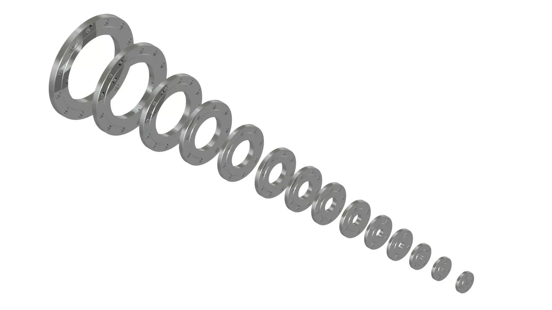 PN16 DN15-DN300 FLANGE MODELS 3D model_0