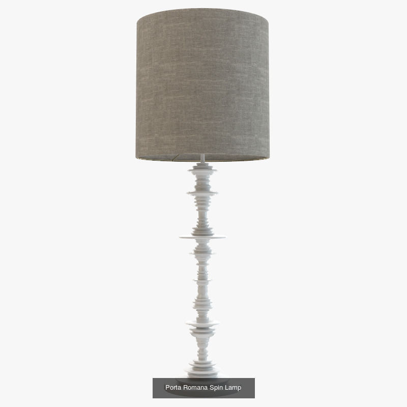 Porta Romana lamps 24 pcs 3D Model Collection_15